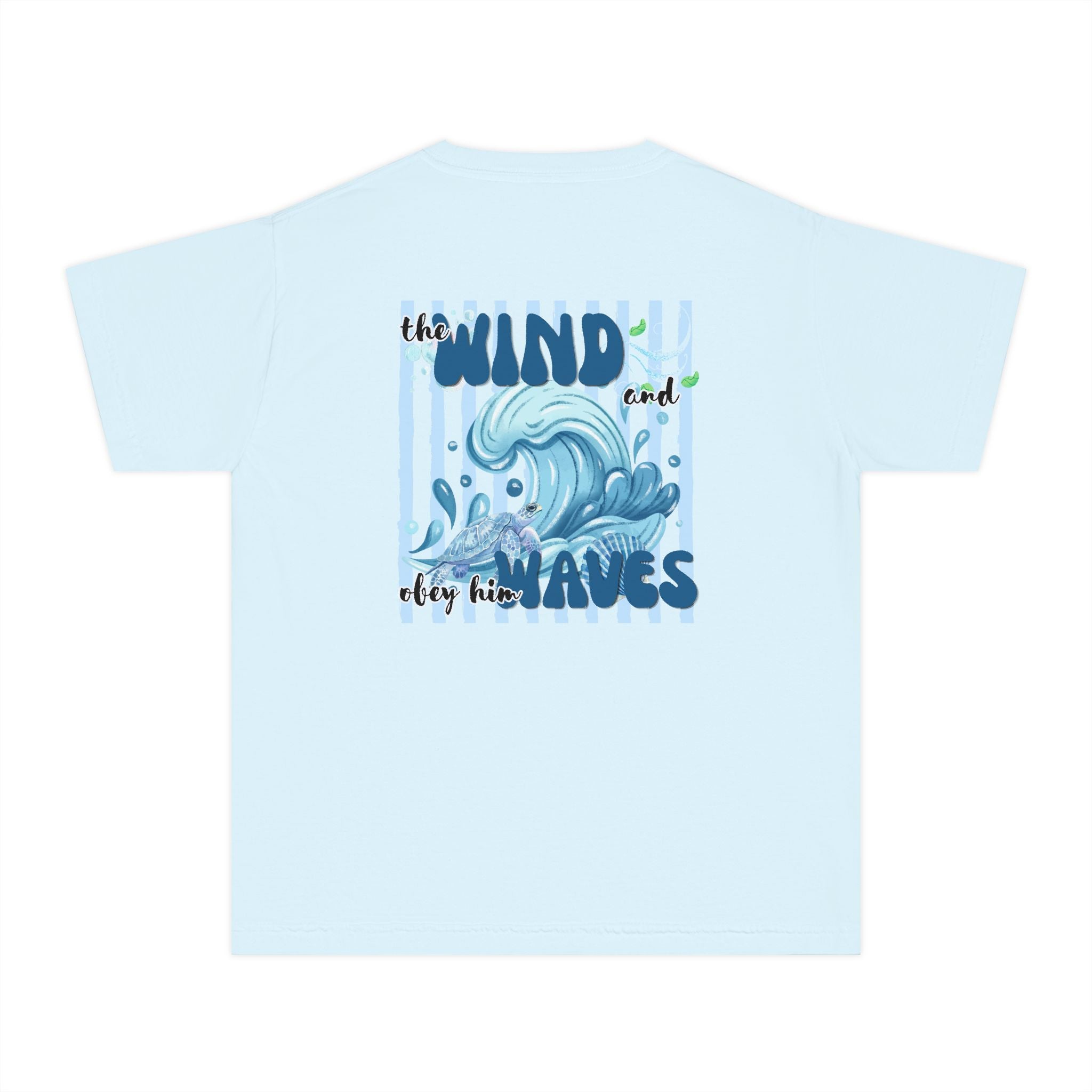 Youth Tee — "The Wind and Waves" Surf Wave Graphic Shirt