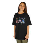 Kids Floral Bunny T-Shirt — Colorful Easter Rabbit Trio Tee