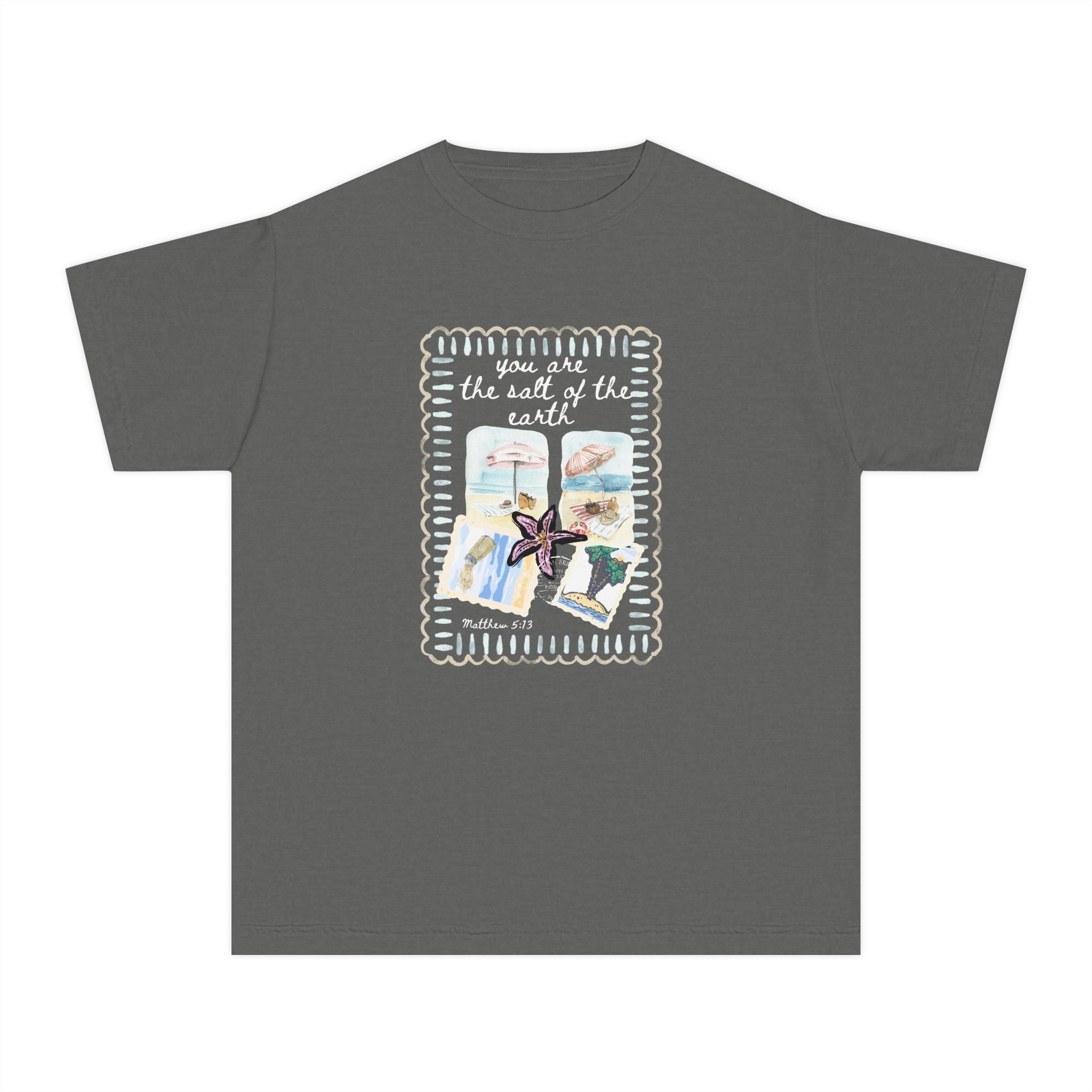 Youth Tee — "You are the Salt of the Earth" Inspirational Christian Graphic Shirt