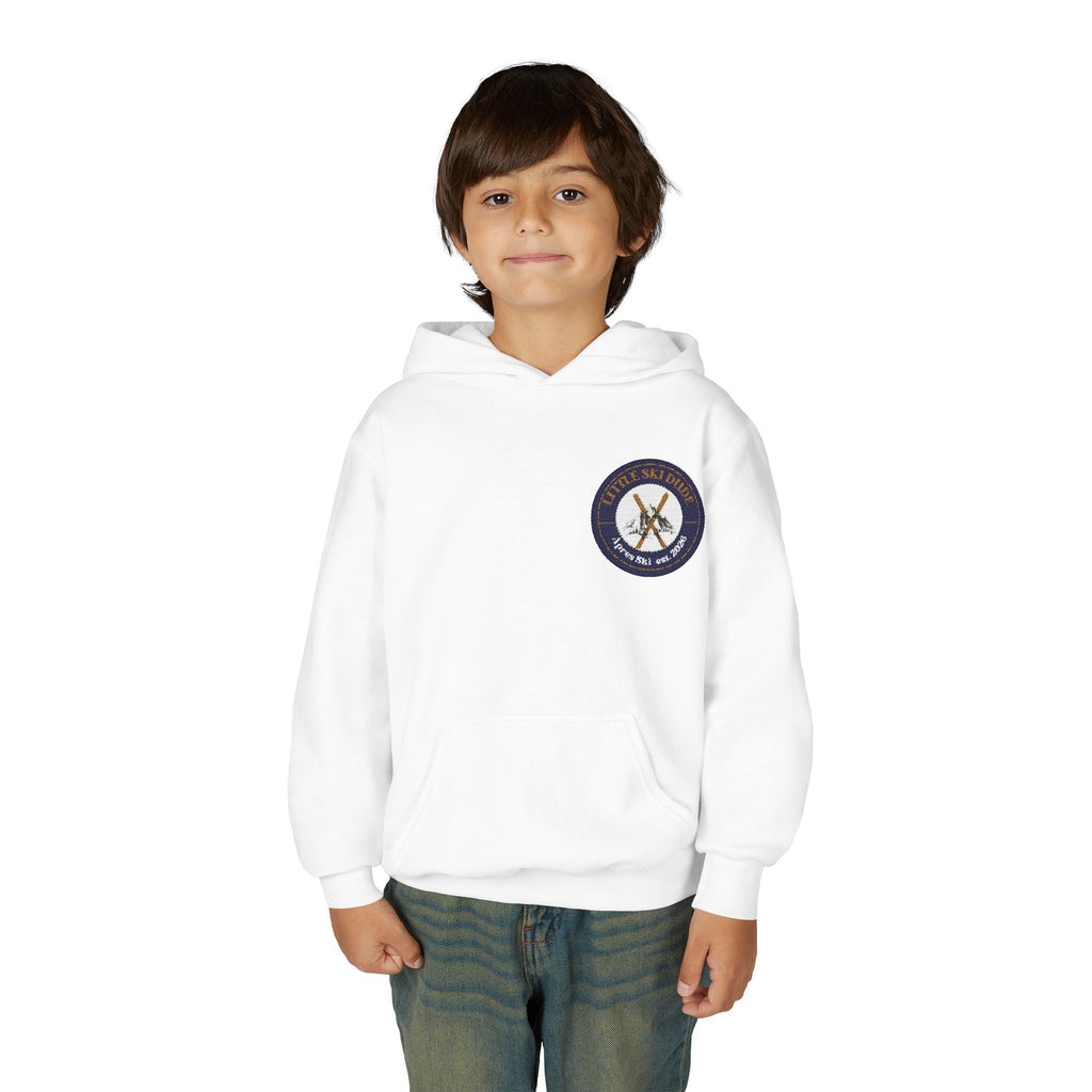 Little Ski Dude Kids Hoodie — Alpine Social Club Vintage Ski Crest