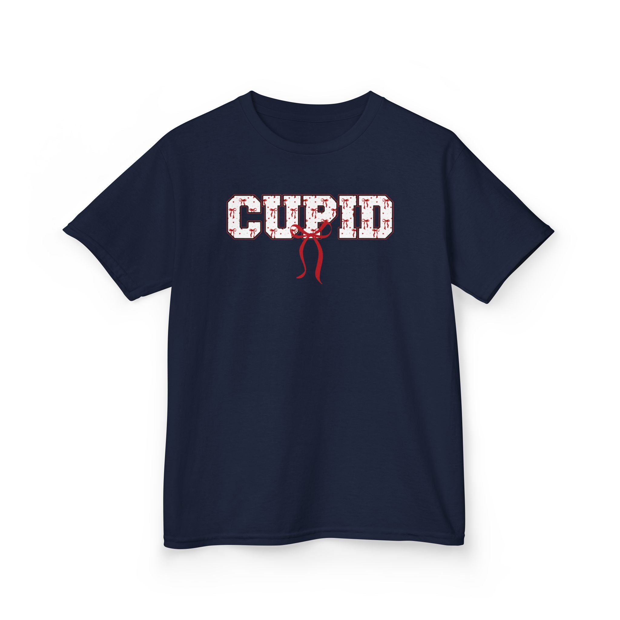 Kids 'CUPID' Graphic Tee – Valentine's Day Heart Pattern Shirt