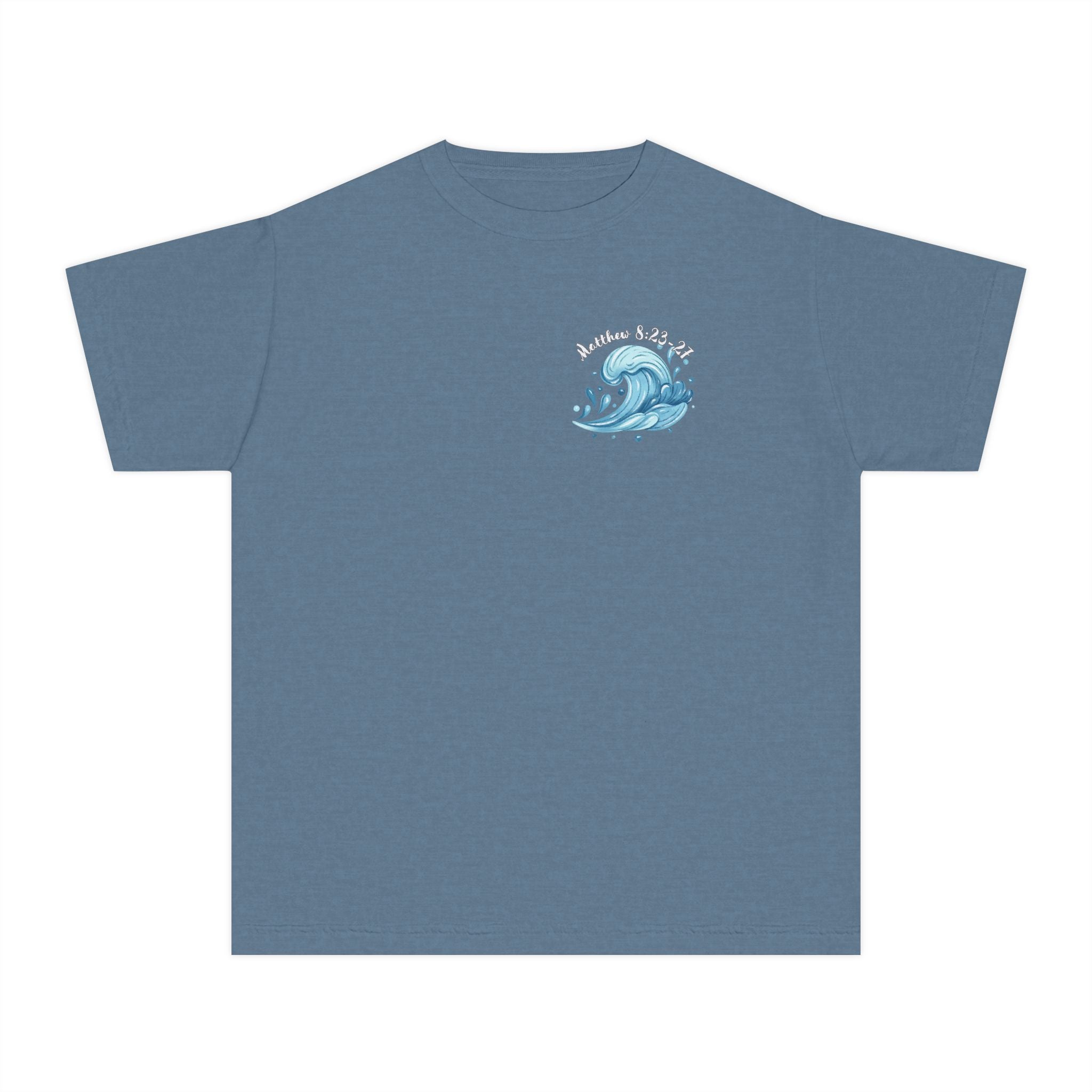 Youth Tee — "The Wind and Waves" Surf Wave Graphic Shirt