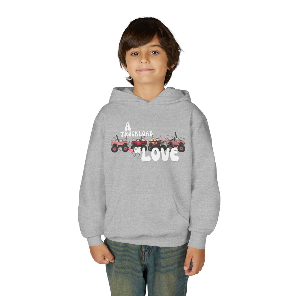 Youth Hoodie – Monster Truck Fleet Love Graphic