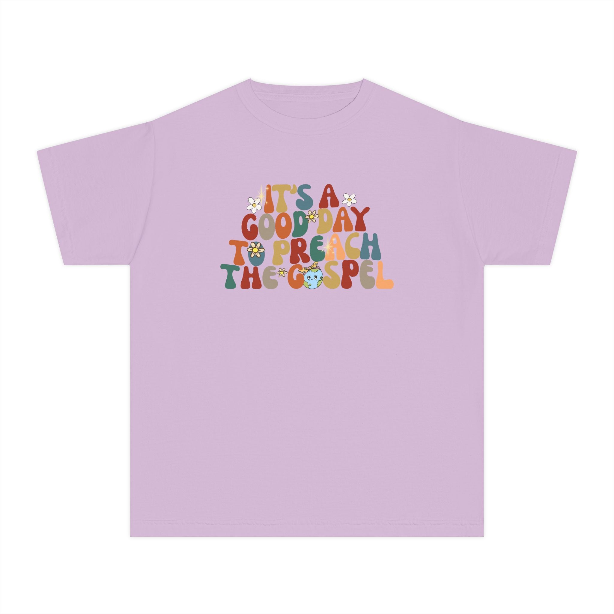 Youth Tee — "It's a Good Day to Preach the Gospel" Retro Faith Shirt