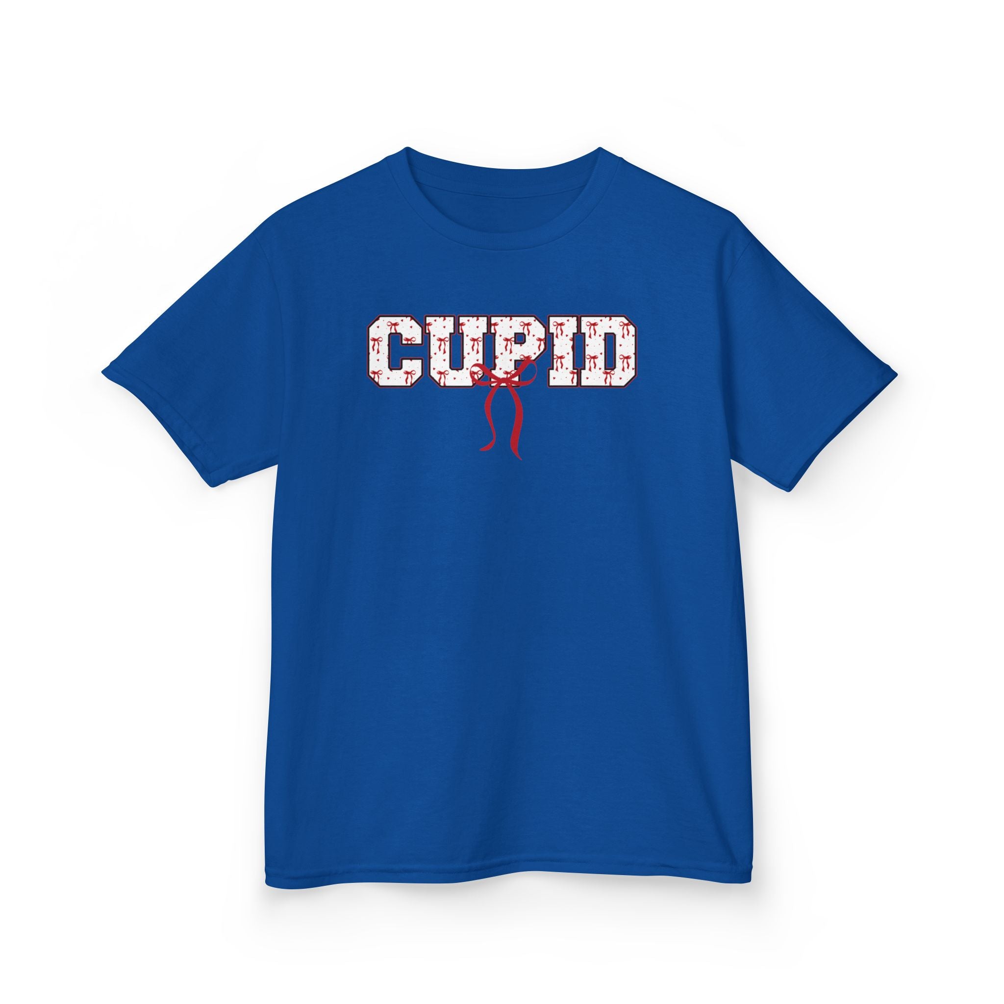 Kids 'CUPID' Graphic Tee – Valentine's Day Heart Pattern Shirt