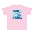 Youth Tee — "The Wind and Waves" Surf Wave Graphic Shirt