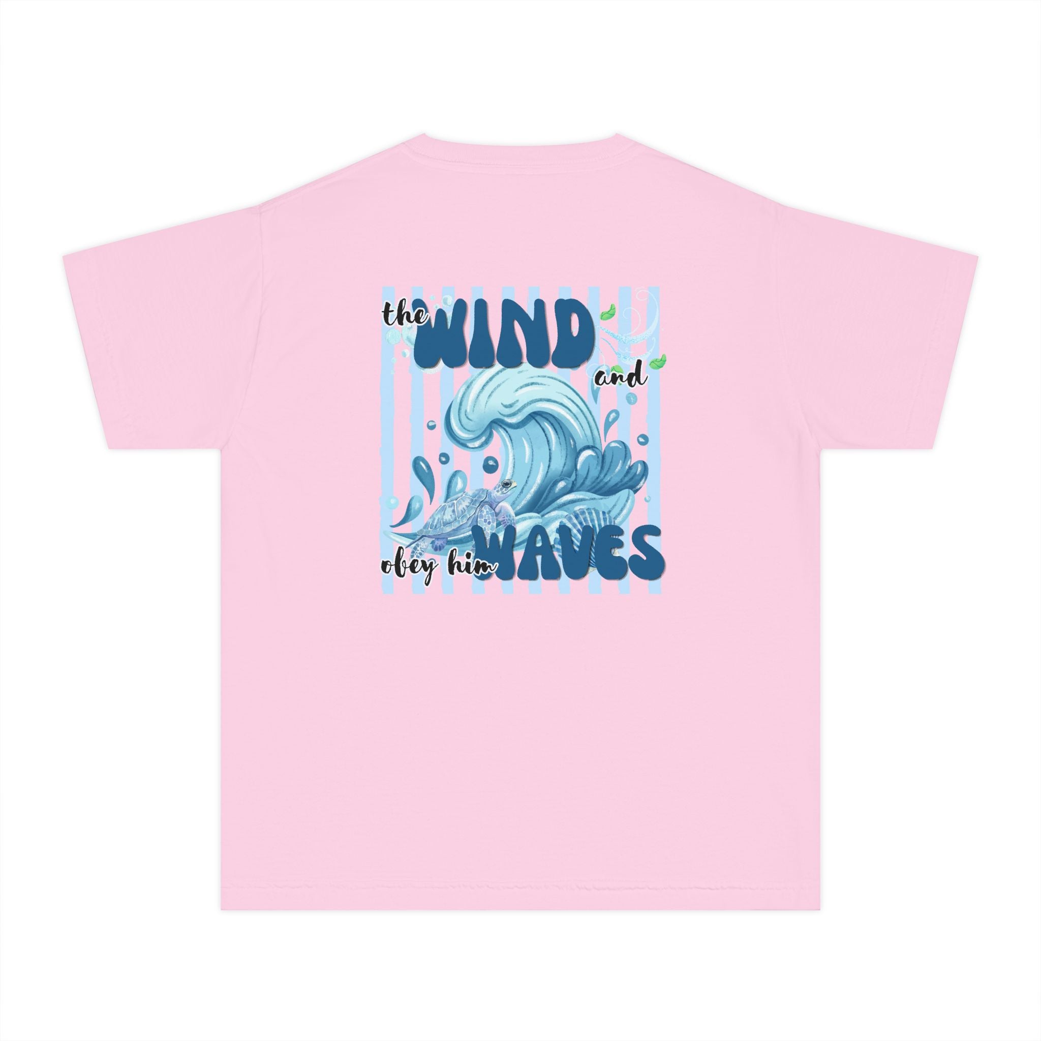 Youth Tee — "The Wind and Waves" Surf Wave Graphic Shirt