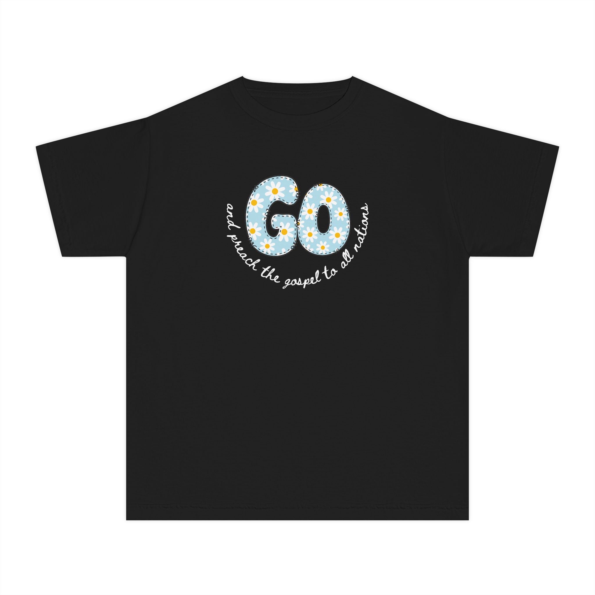 Cute Daisy "Go" and preach the Gospel Youth Tee
