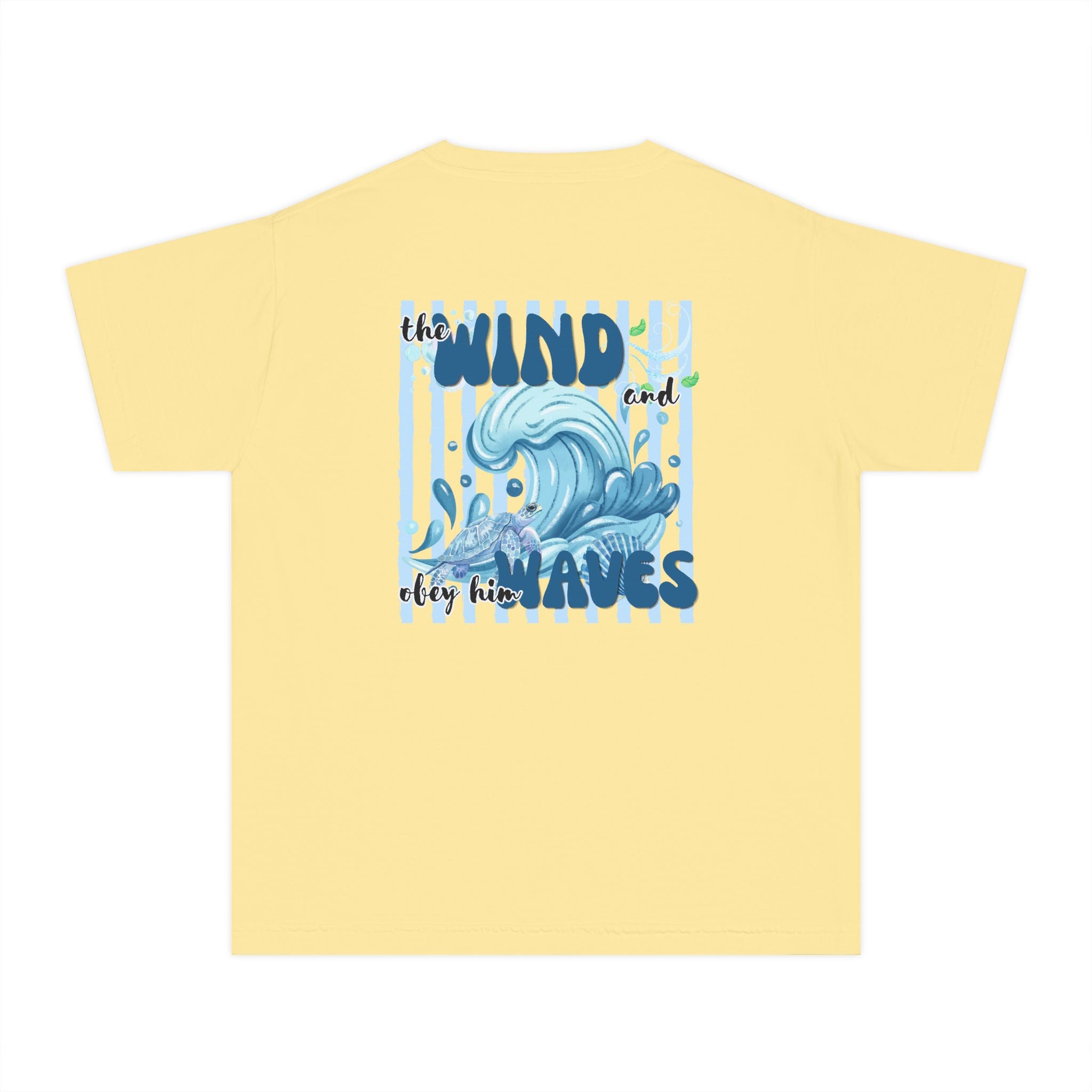 Youth Tee — "The Wind and Waves" Surf Wave Graphic Shirt