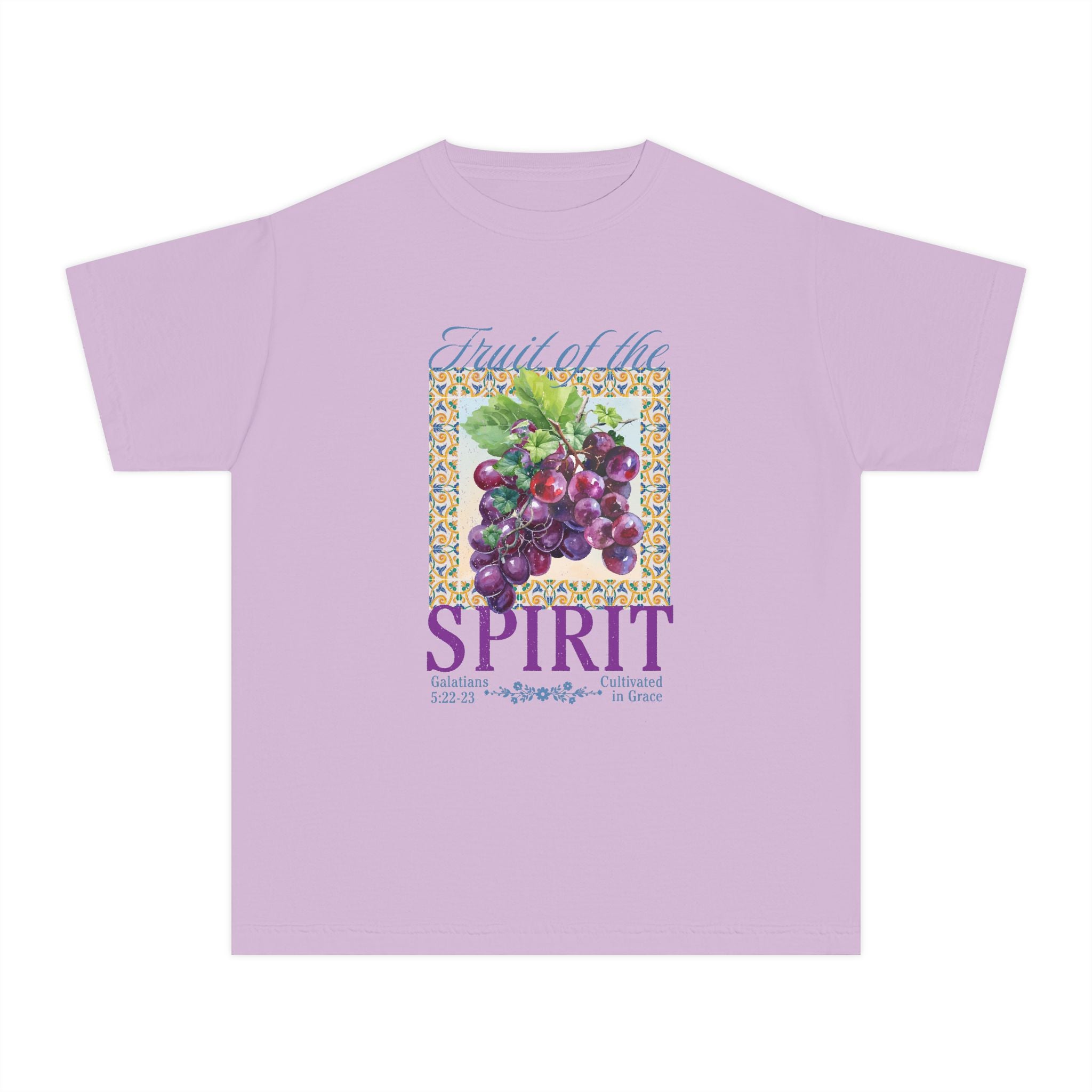 Youth Tee — "Fruit of the Spirit" Grapes Shirt