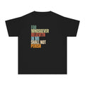 Youth Tee - "For Whosoever Believeth in Me Shall Not Perish" Inspirational Scripture Shirt