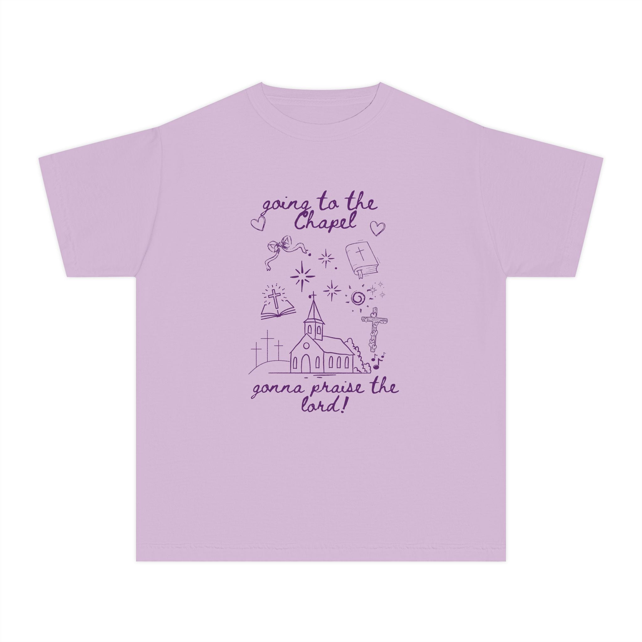 Youth Tee — "Gonna Praise the Lord" Chapel Graphic Kids T-Shirt