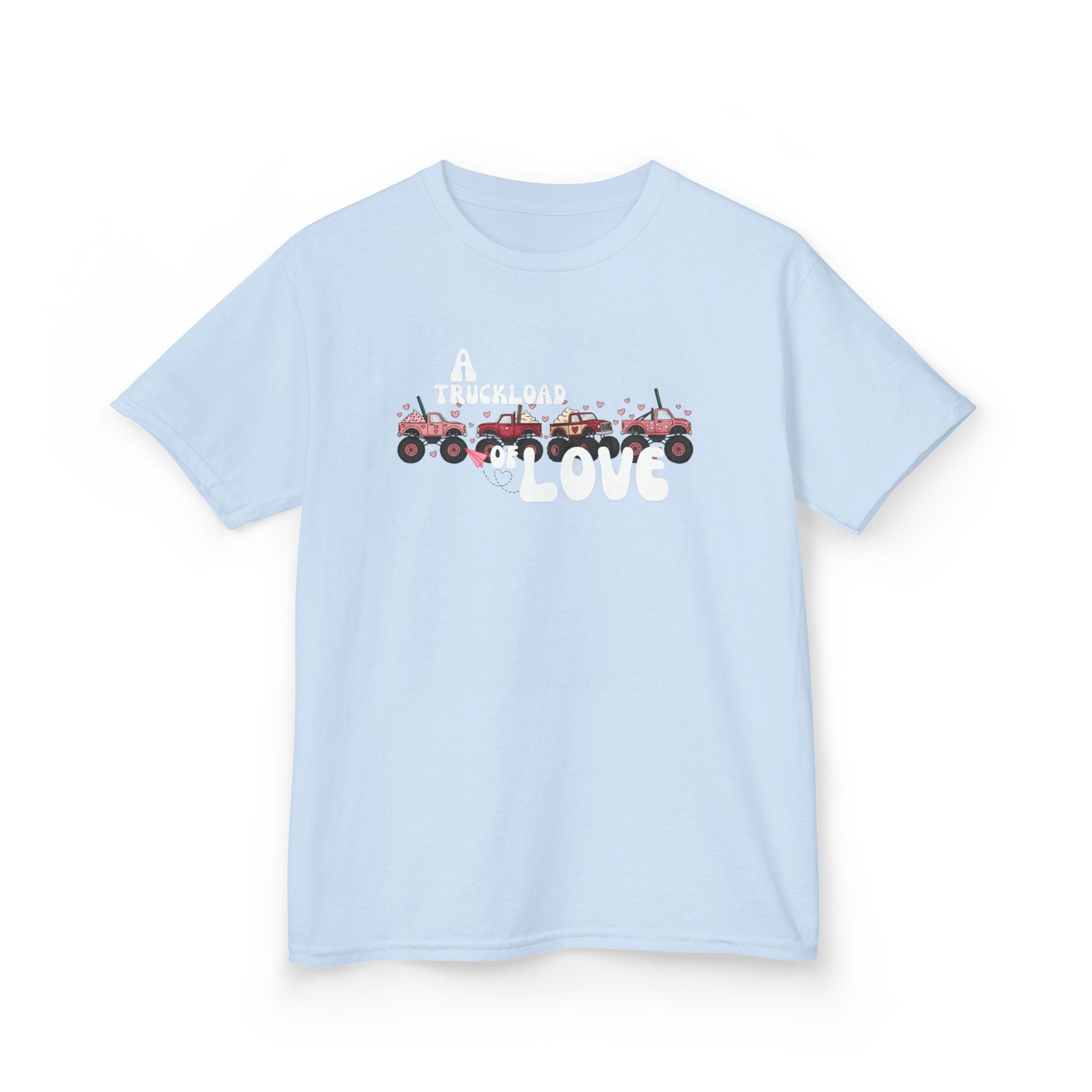 Kids T-Shirt “A Truckload of Love” Cute Valentine Tee