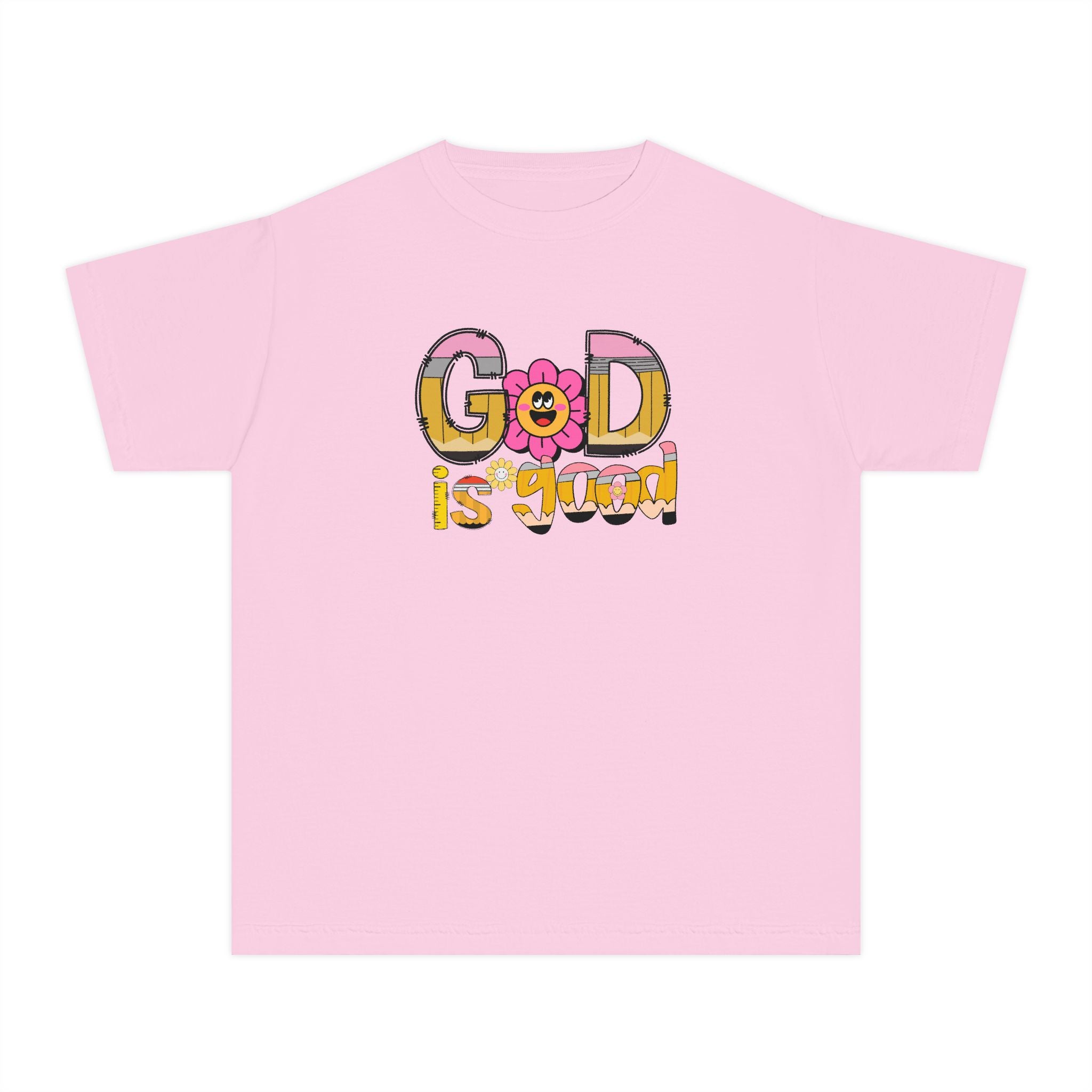 Youth Tee — "Good Is Good" Retro alphabet Graphic