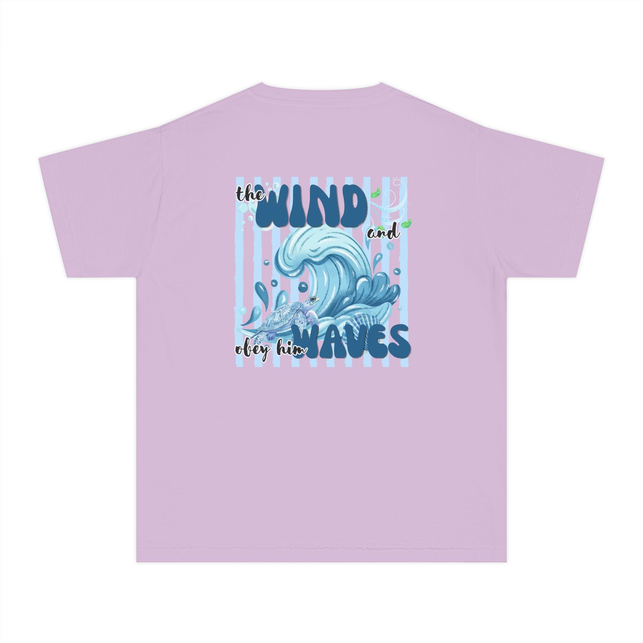 Youth Tee — "The Wind and Waves" Surf Wave Graphic Shirt