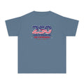 Youth Tee — "250 Years of Freedom and God's Faithfulness" Patriotic American Flag Design