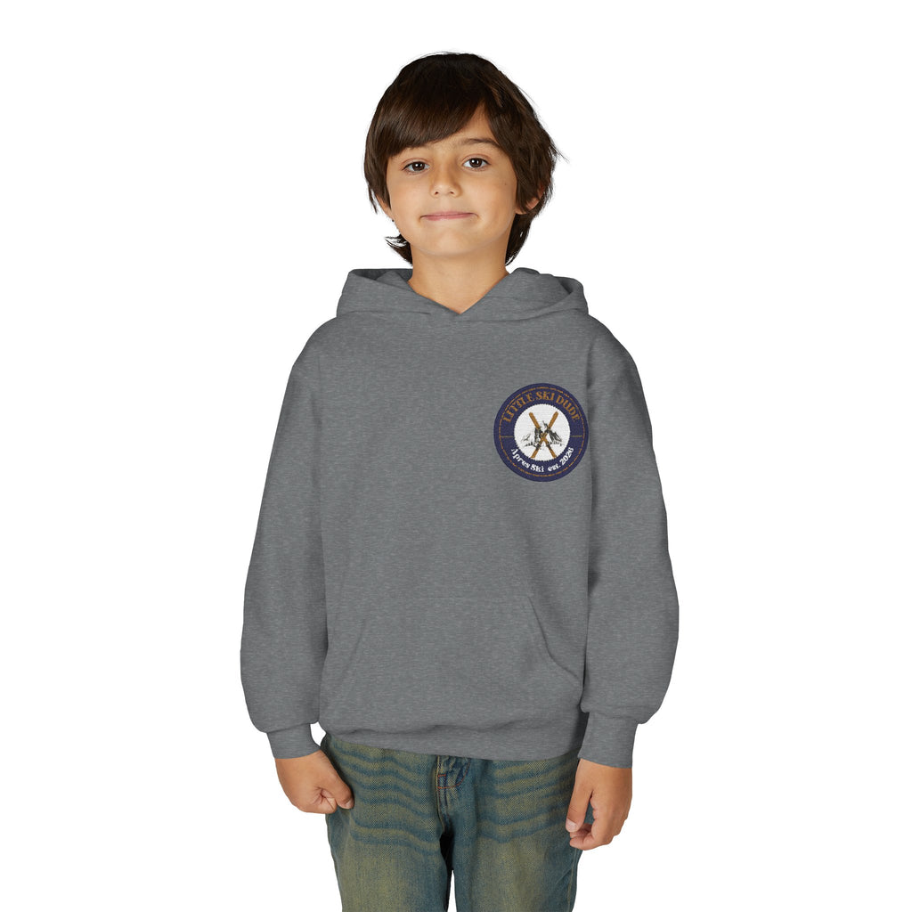 Little Ski Dude Kids Hoodie — Alpine Social Club Vintage Ski Crest