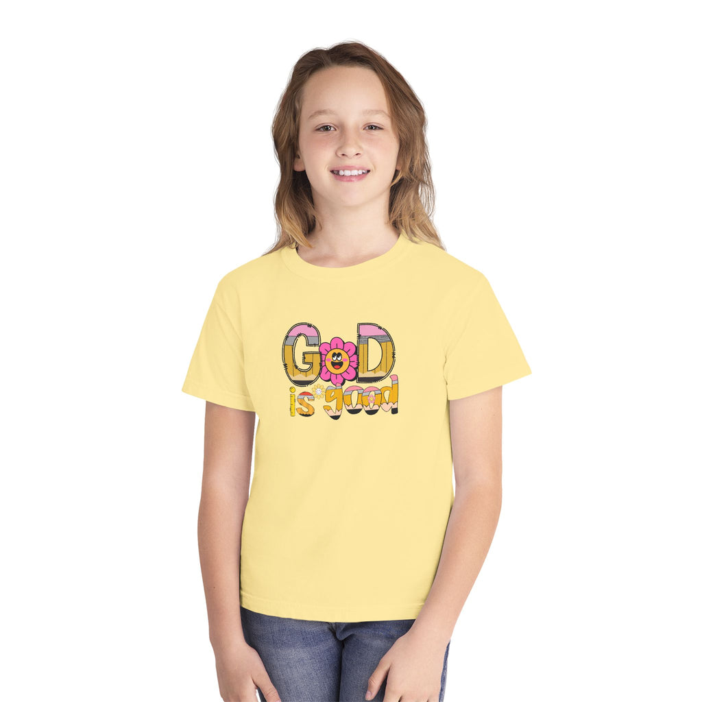 Youth Tee — "Good Is Good" Retro alphabet Graphic