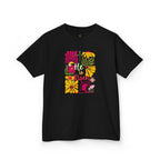 Kids Tee — "He Is Risen" Boho Floral Easter Shirt
