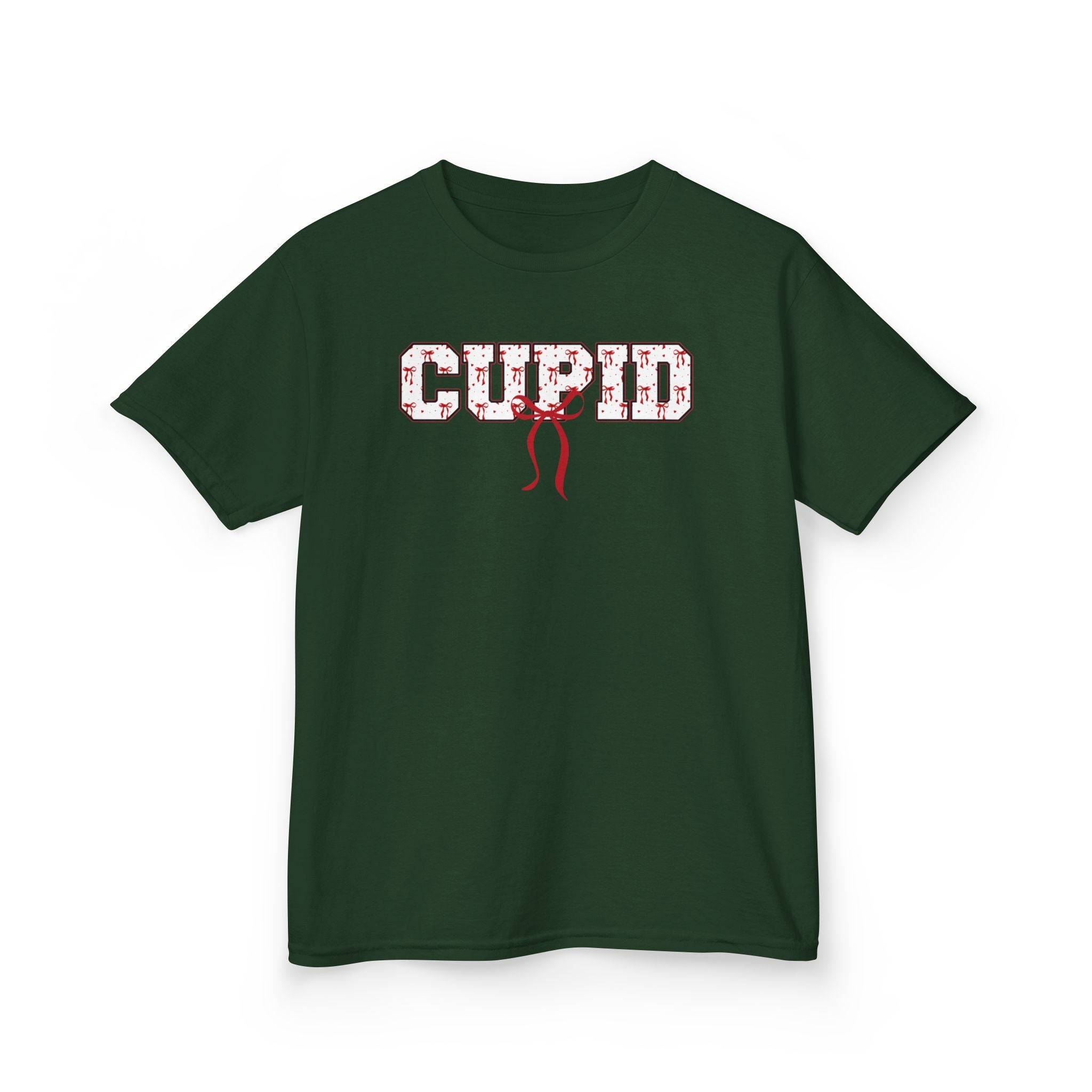 Kids 'CUPID' Graphic Tee – Valentine's Day Heart Pattern Shirt