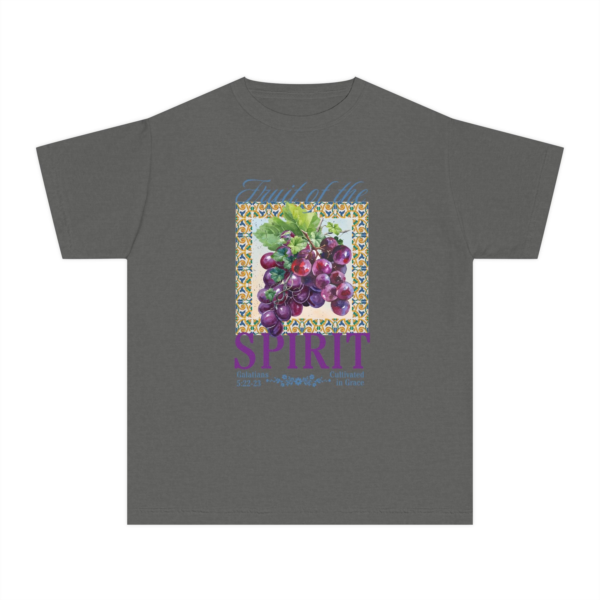 Youth Tee — "Fruit of the Spirit" Grapes Shirt