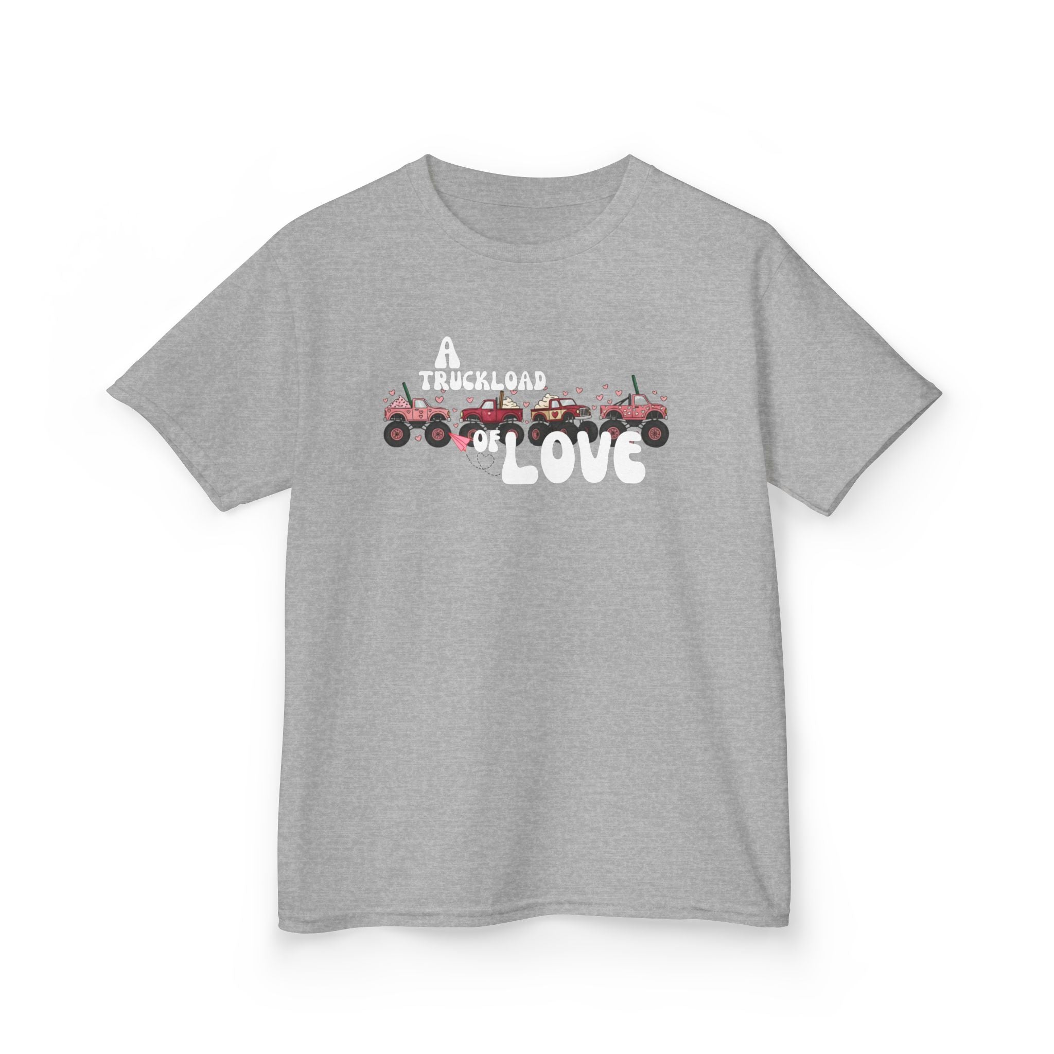 Kids T-Shirt “A Truckload of Love” Cute Valentine Tee