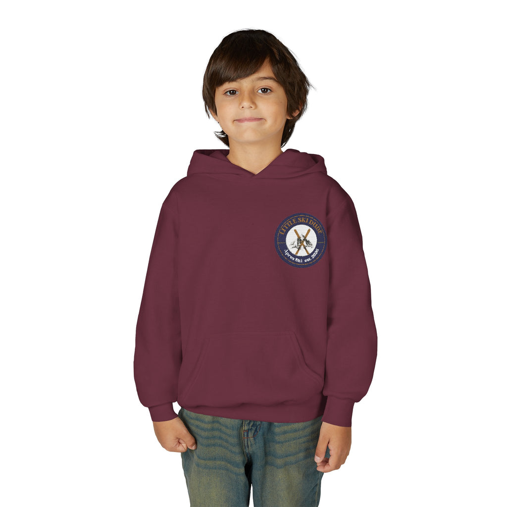 Little Ski Dude Kids Hoodie — Alpine Social Club Vintage Ski Crest