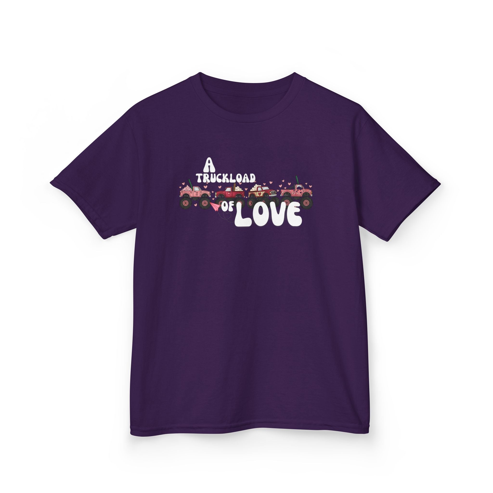 Kids T-Shirt “A Truckload of Love” Cute Valentine Tee