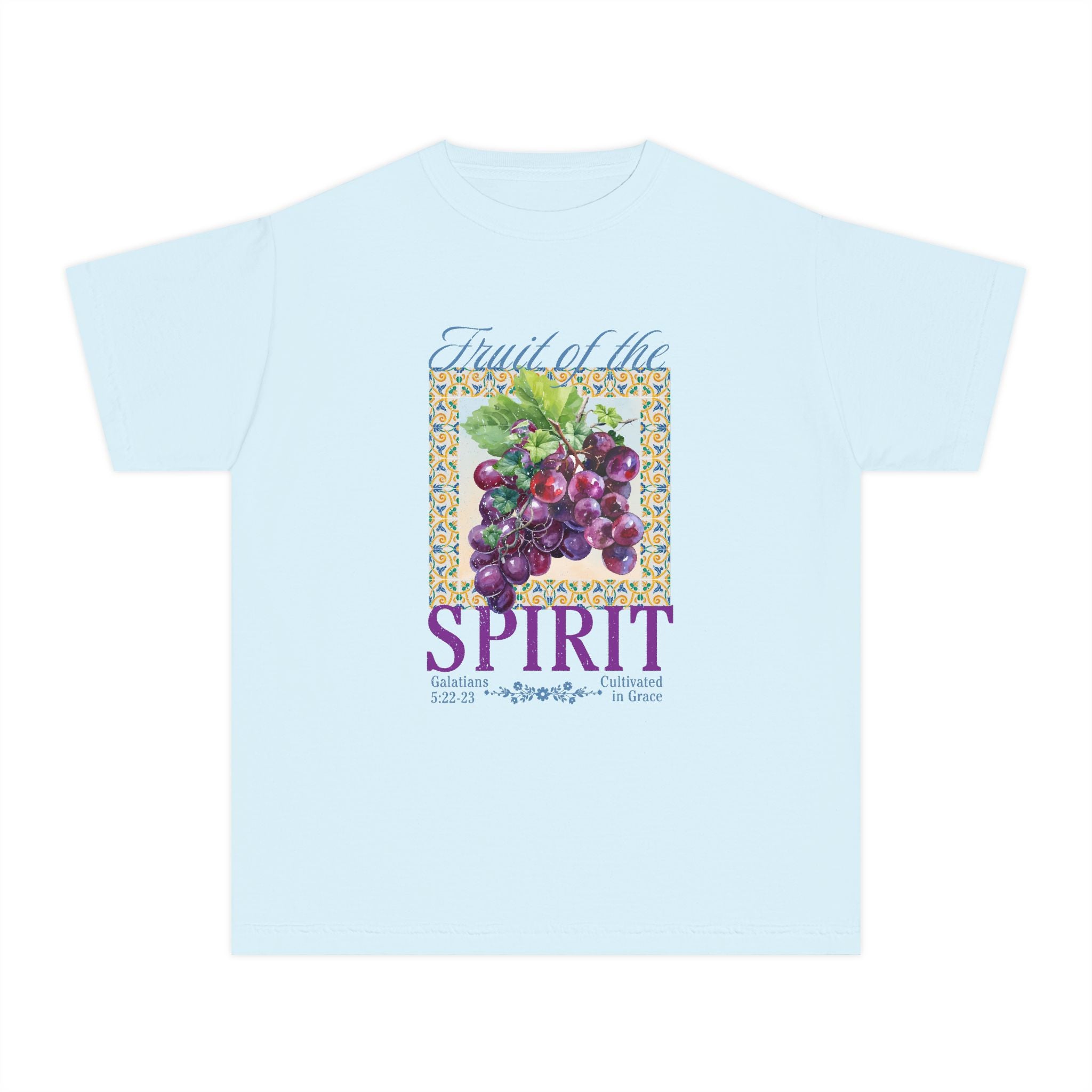 Youth Tee — "Fruit of the Spirit" Grapes Shirt