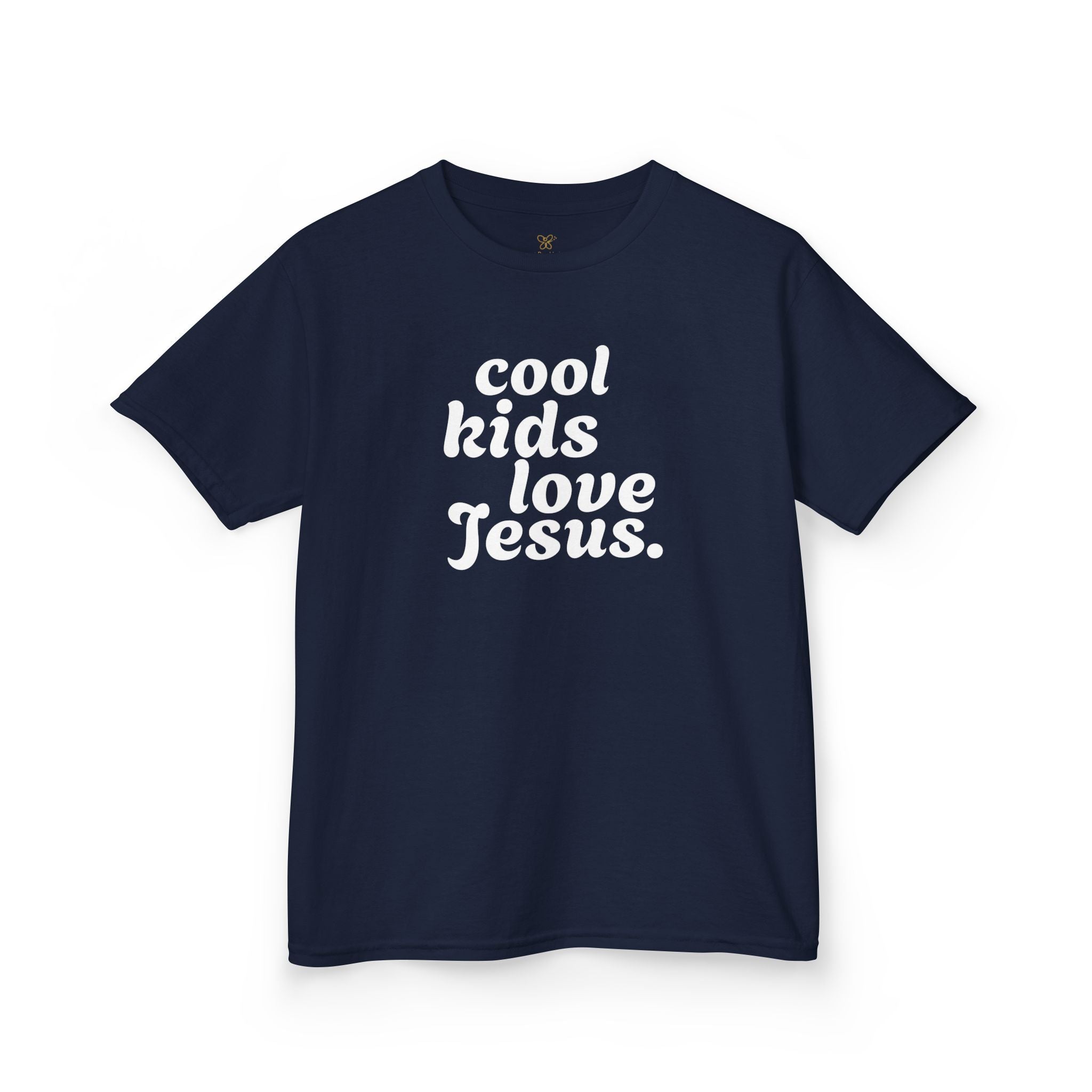 Kids Tee - "Cool Kids Love Jesus" Christian Youth Shirt
