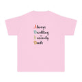 Youth Tee — "Always Dwelling on Heavenly Deeds" Inspirational Kids Shirt