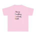 Youth Tee — "Always Dwelling on Heavenly Deeds" Inspirational Kids Shirt