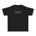 Youth Tee - "Life Happens Jesus Helps" Christian Kids T-shirt