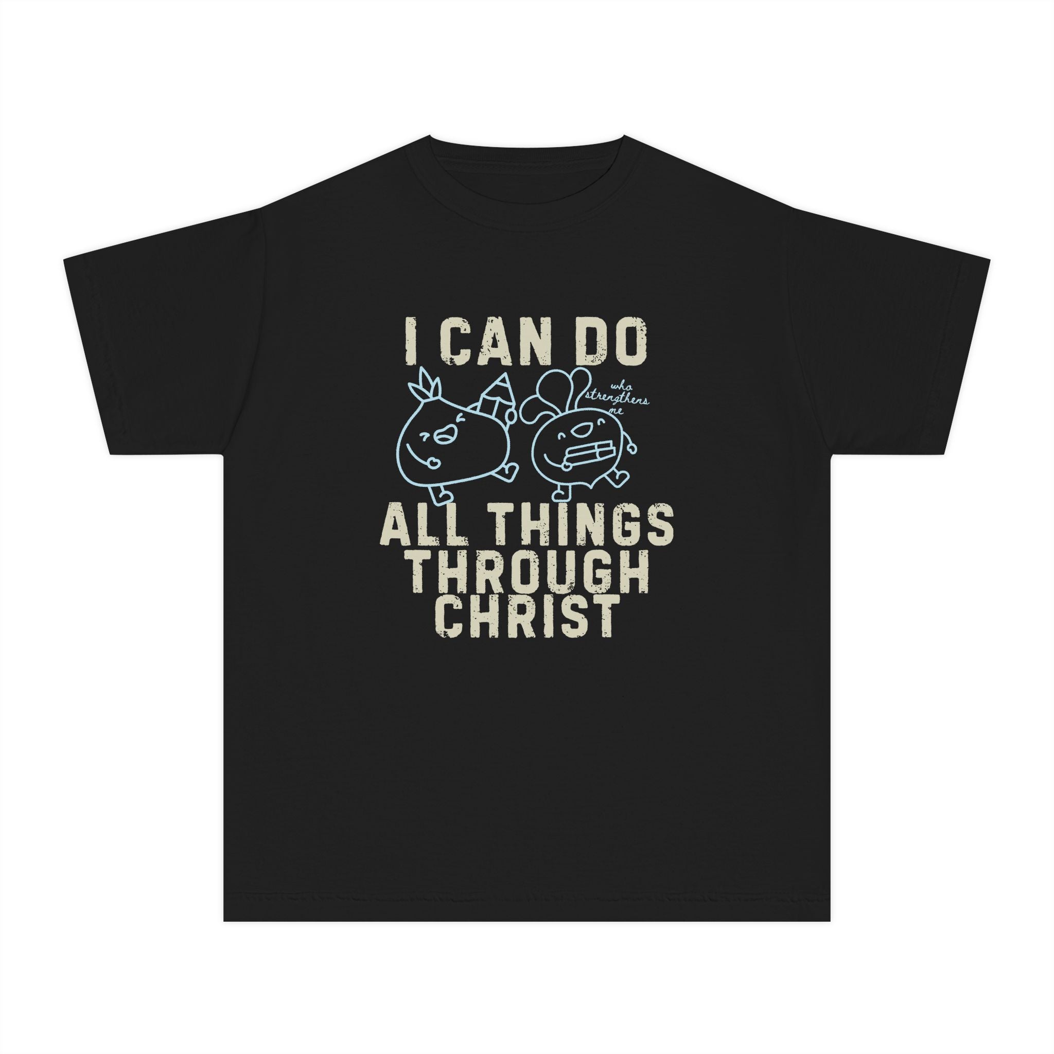 Youth Tee — "I Can Do All Things Through Christ"
