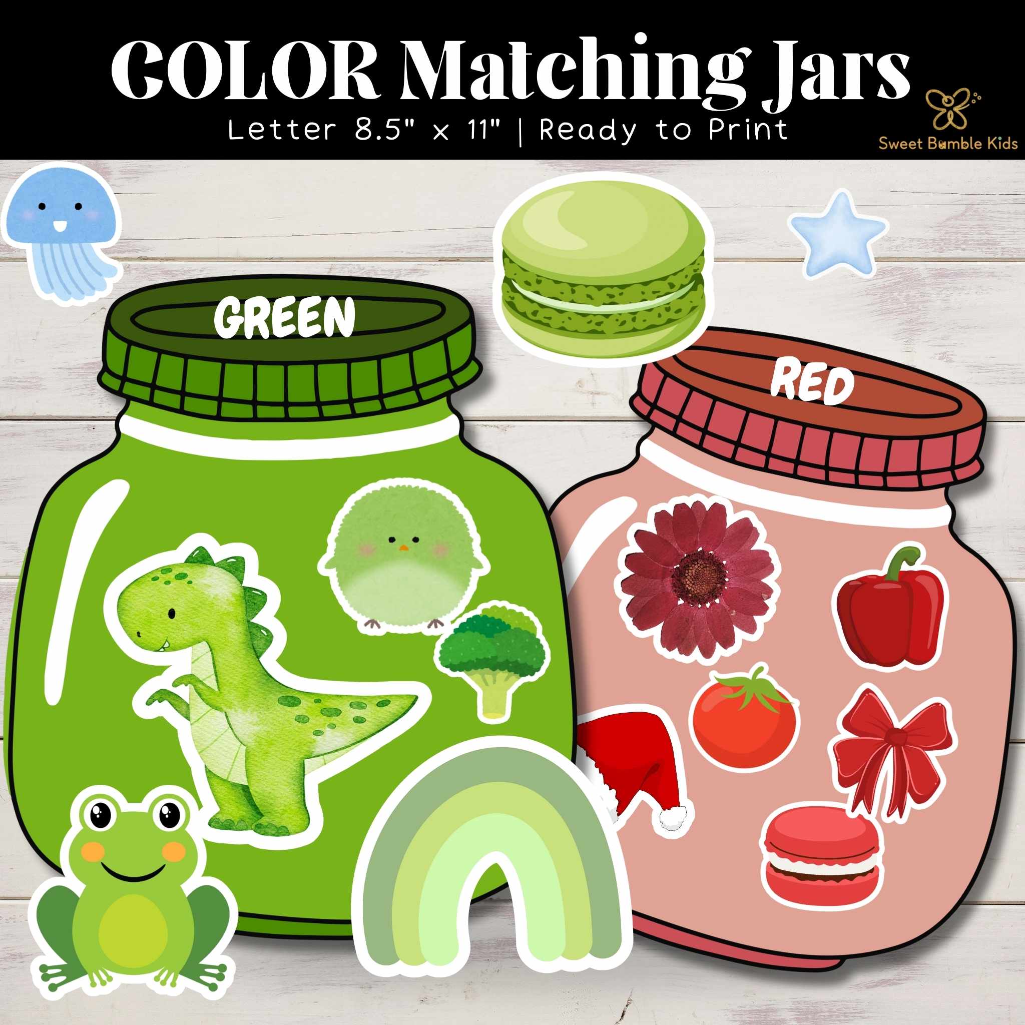 Toddler Color Matching Game, Toddler Color Printable