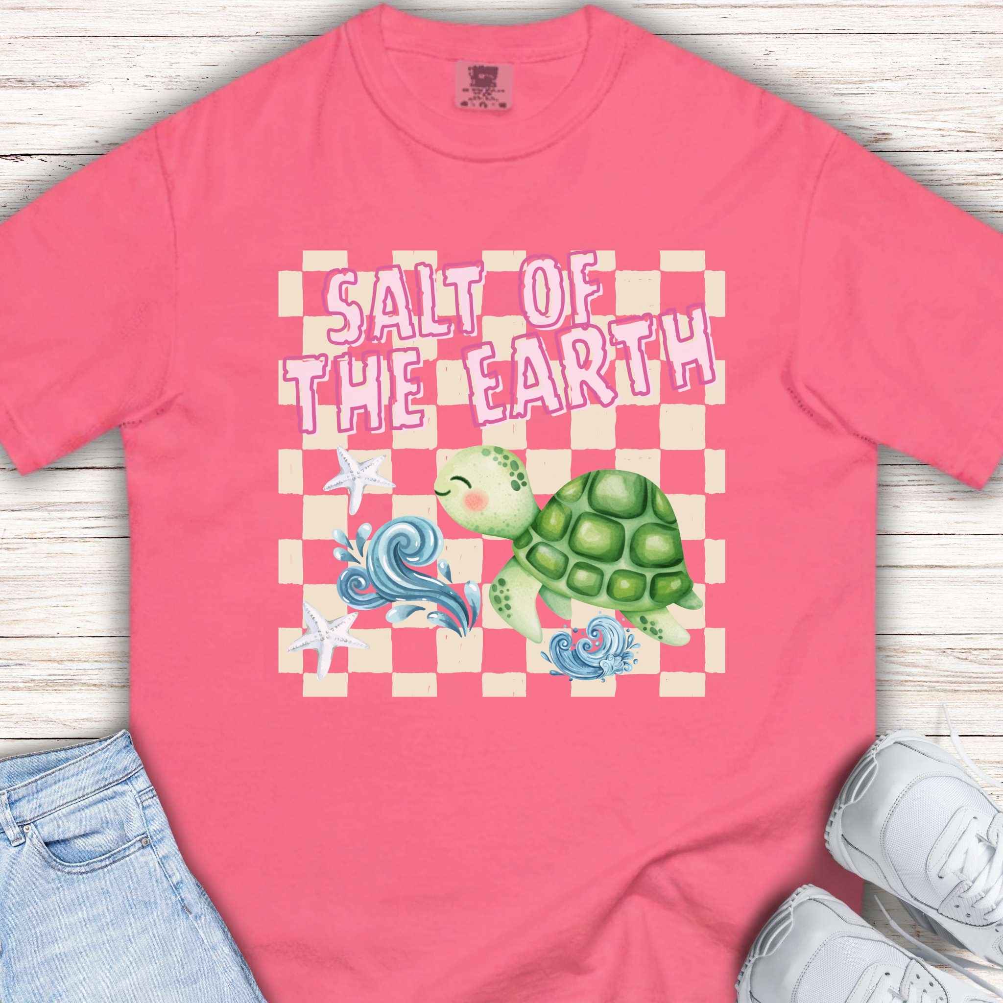 Youth Tee — "Salt of the Earth" Checkerboard Tee