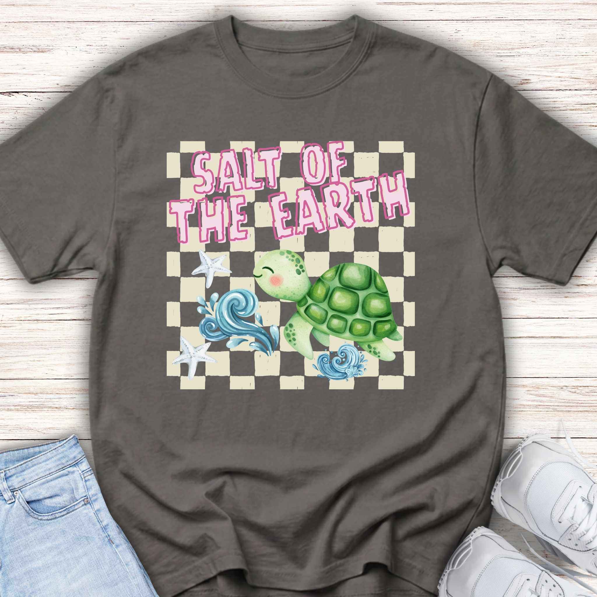 Youth Tee — "Salt of the Earth" Checkerboard Tee