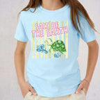Youth Tee — “Salt of the Earth” Turtle & Waves Kids Graphic Shirt