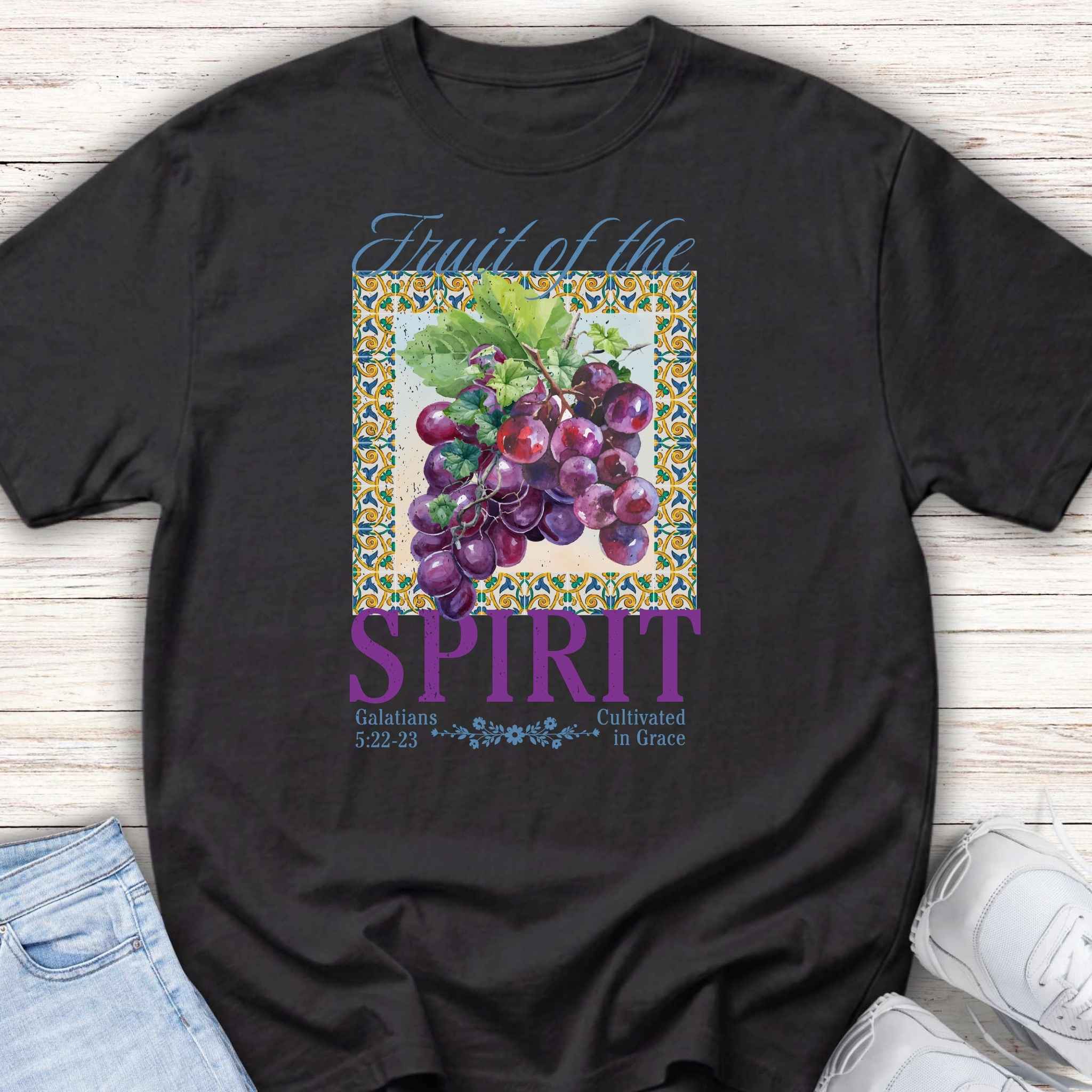 Youth Tee — "Fruit of the Spirit" Grapes Shirt