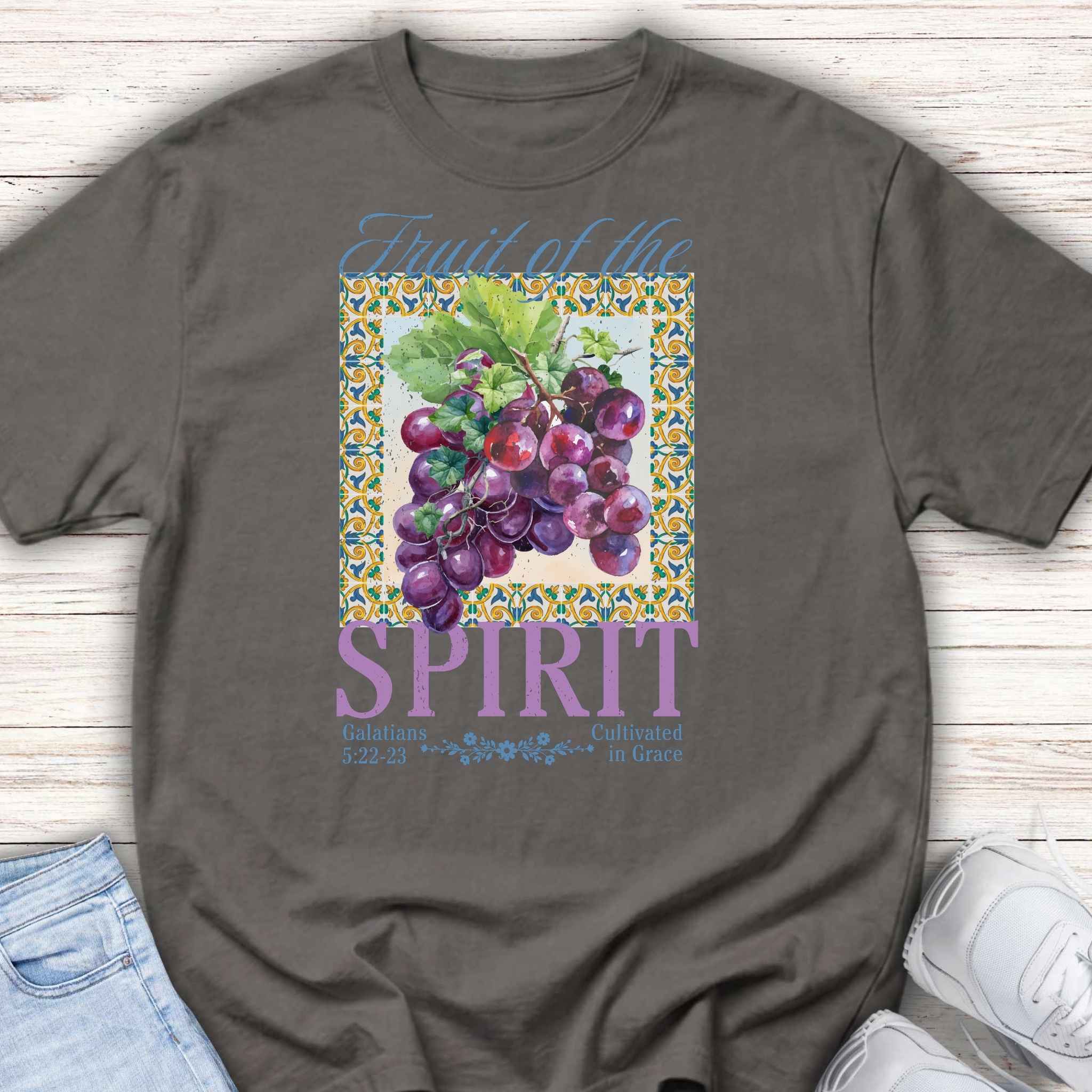 Youth Tee — "Fruit of the Spirit" Grapes Shirt