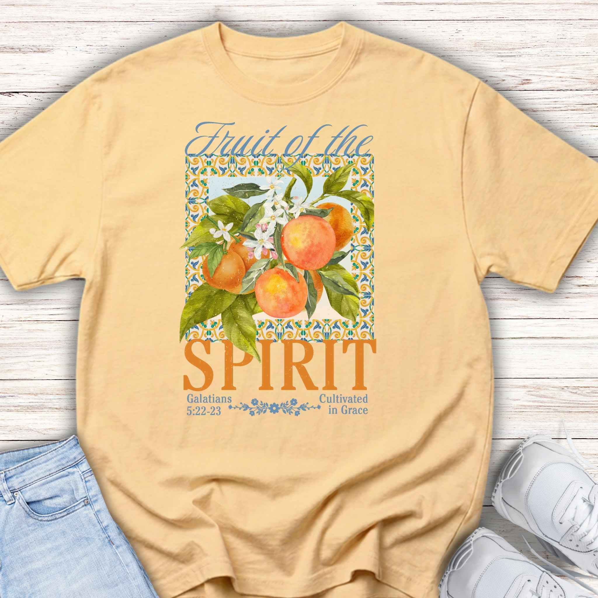 Youth Tee — "Fruit of the Spirit" orange Shirt