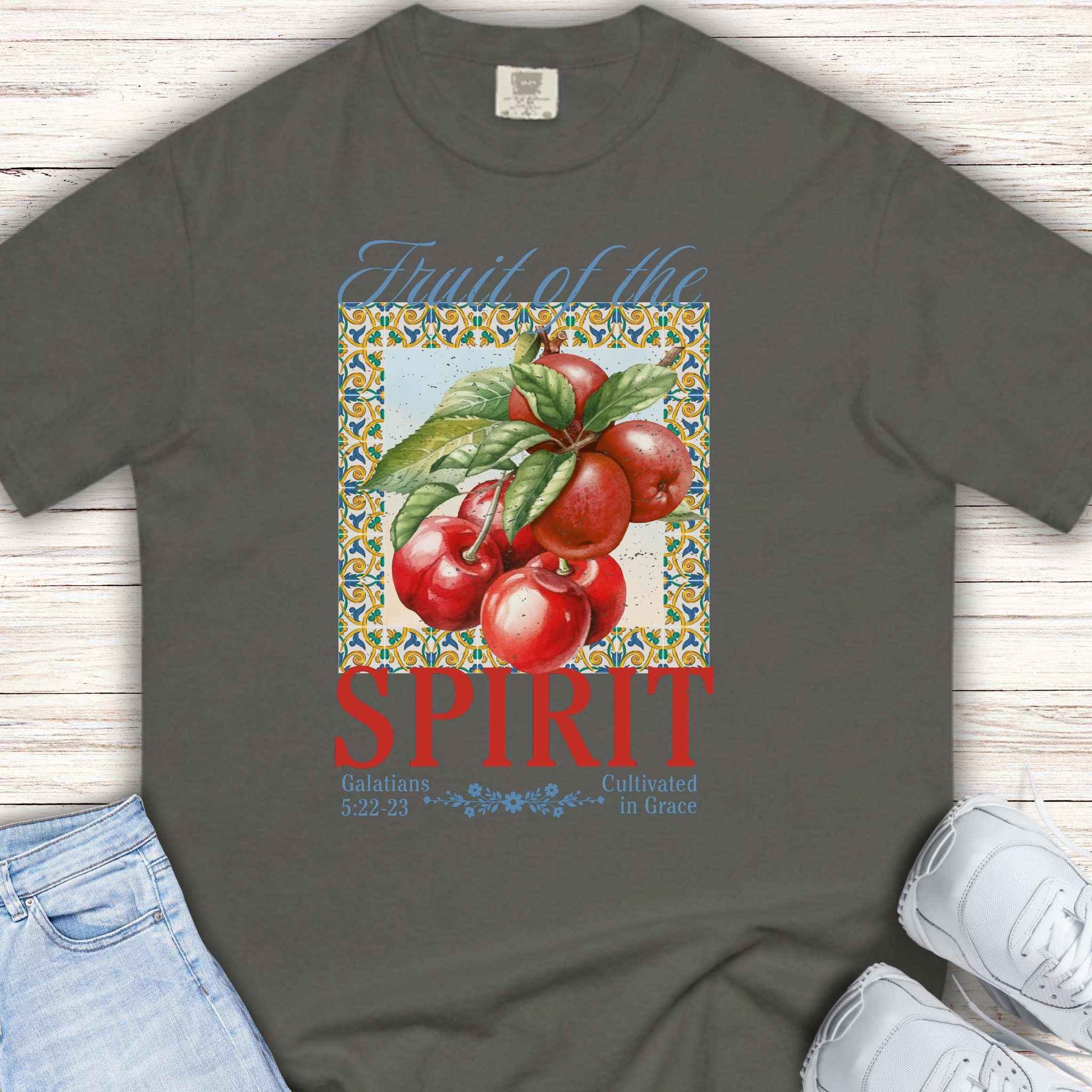 Youth Tee — Fruit of the Spirit Cherry Apple