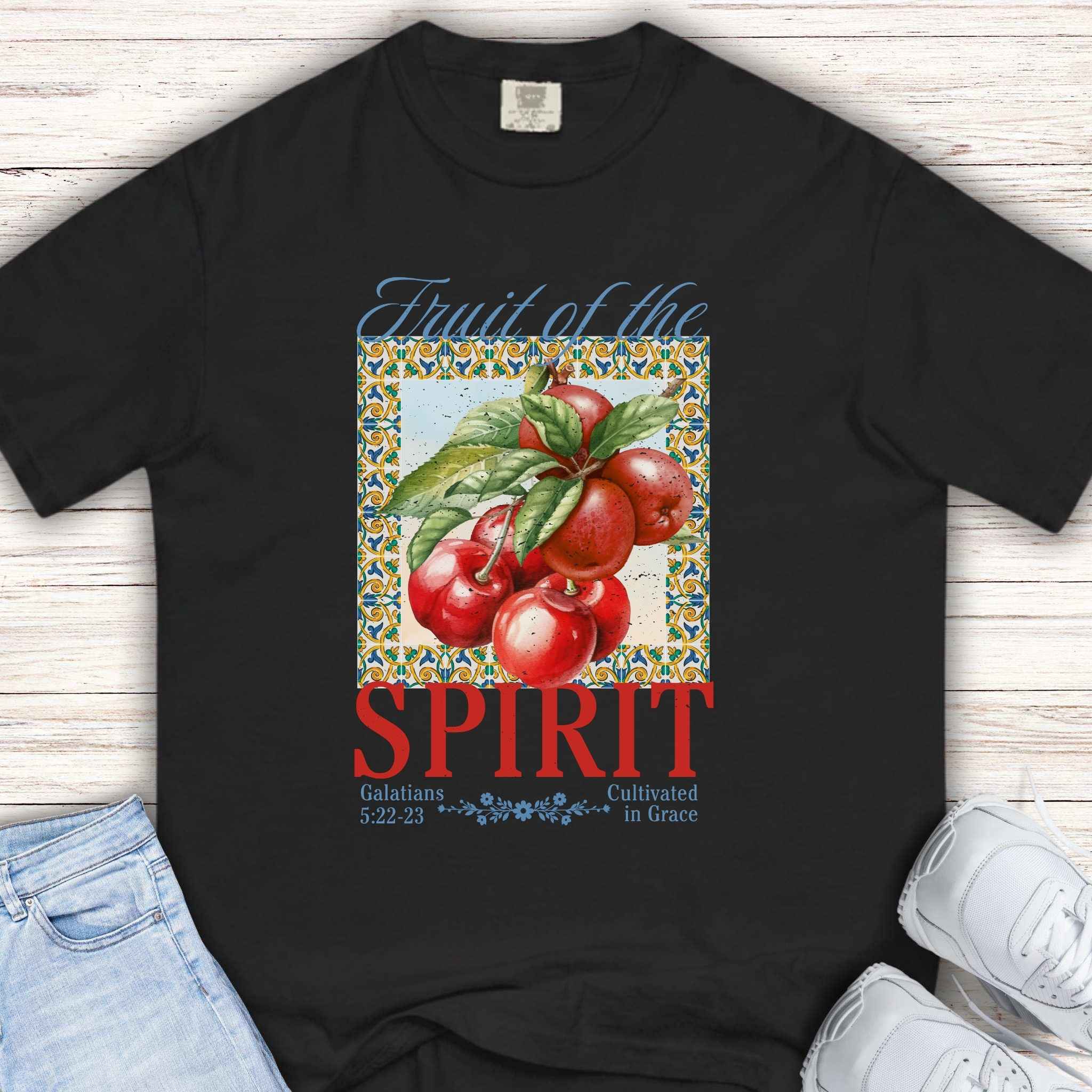Youth Tee — Fruit of the Spirit Cherry Apple