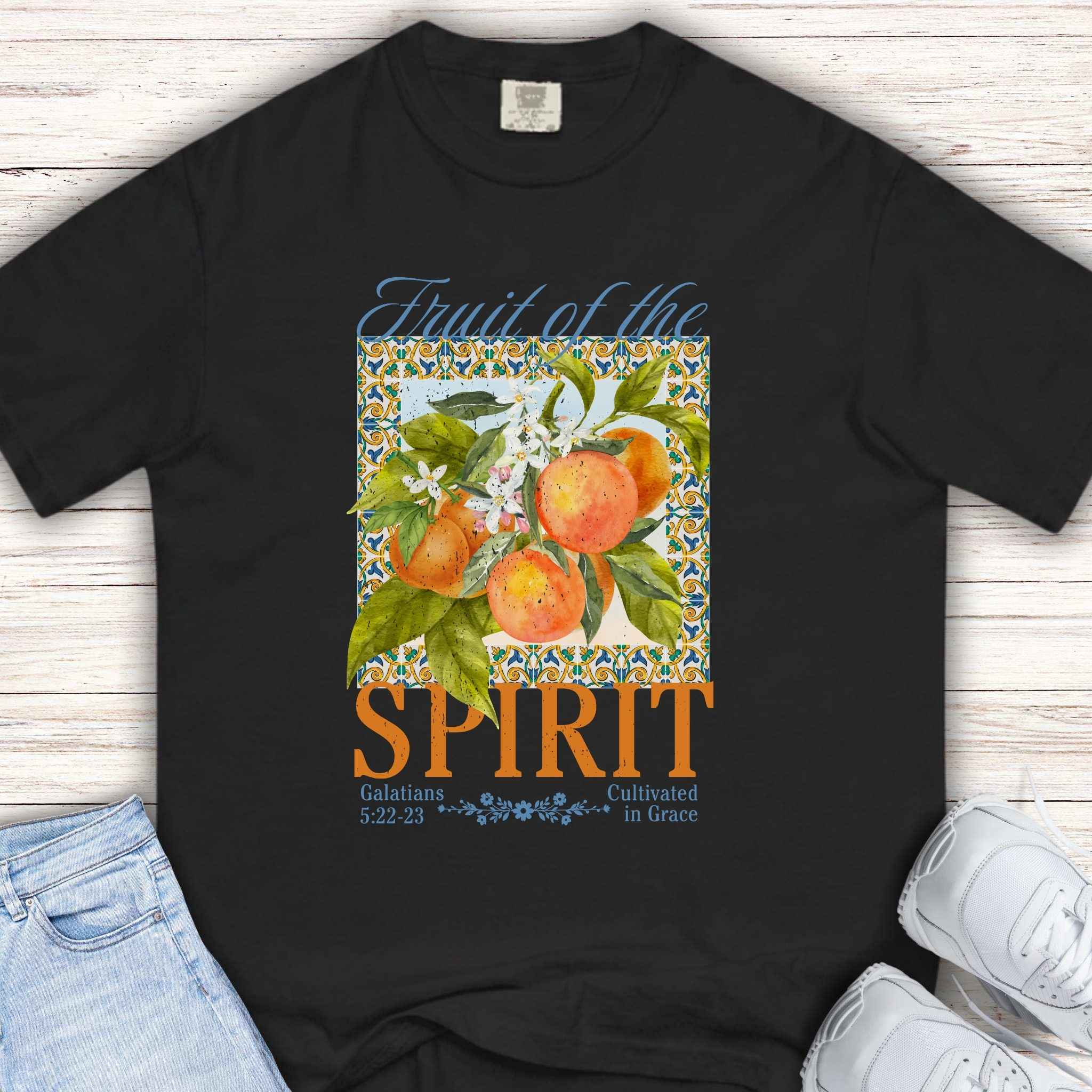 Youth Tee — "Fruit of the Spirit" orange Shirt