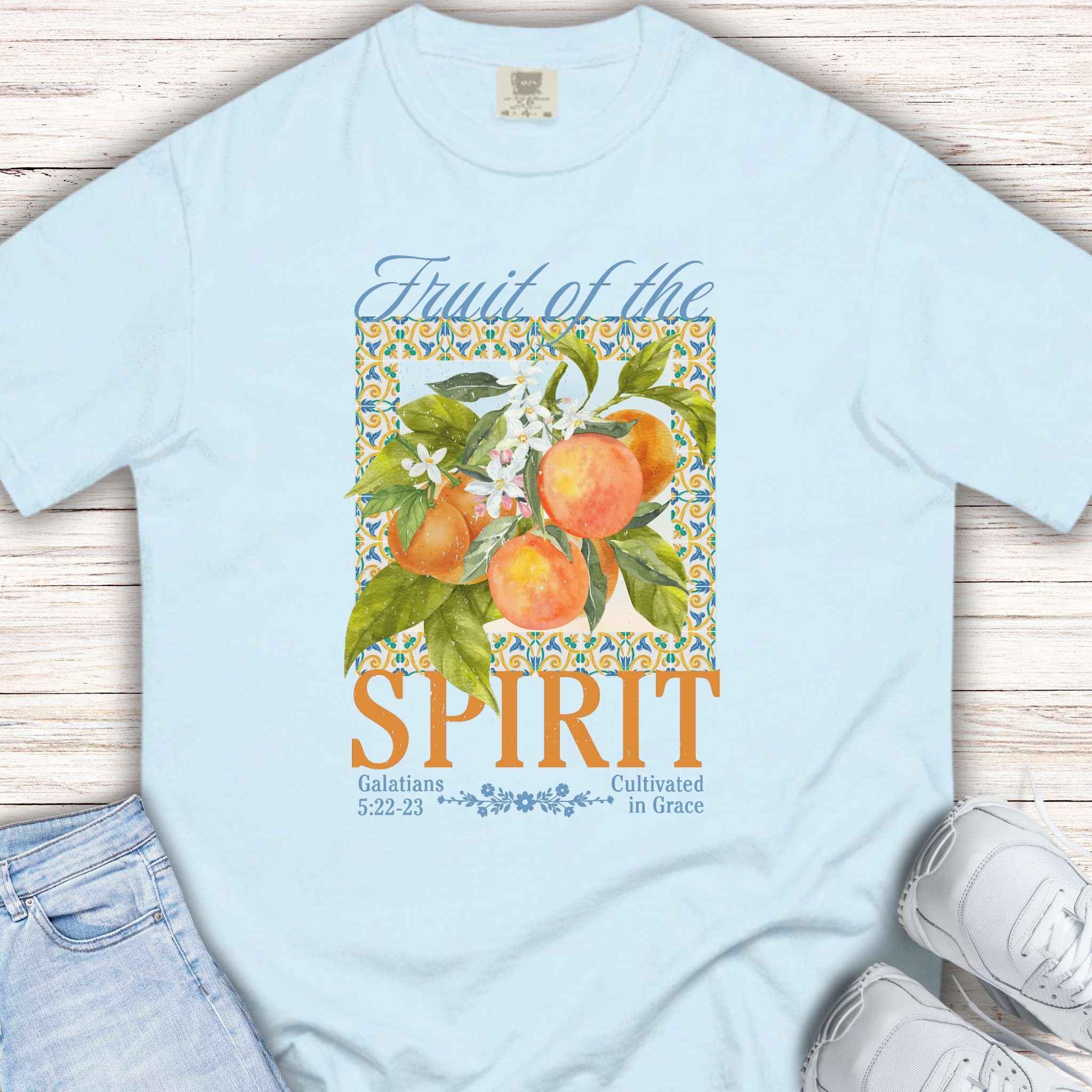 Youth Tee — "Fruit of the Spirit" orange Shirt