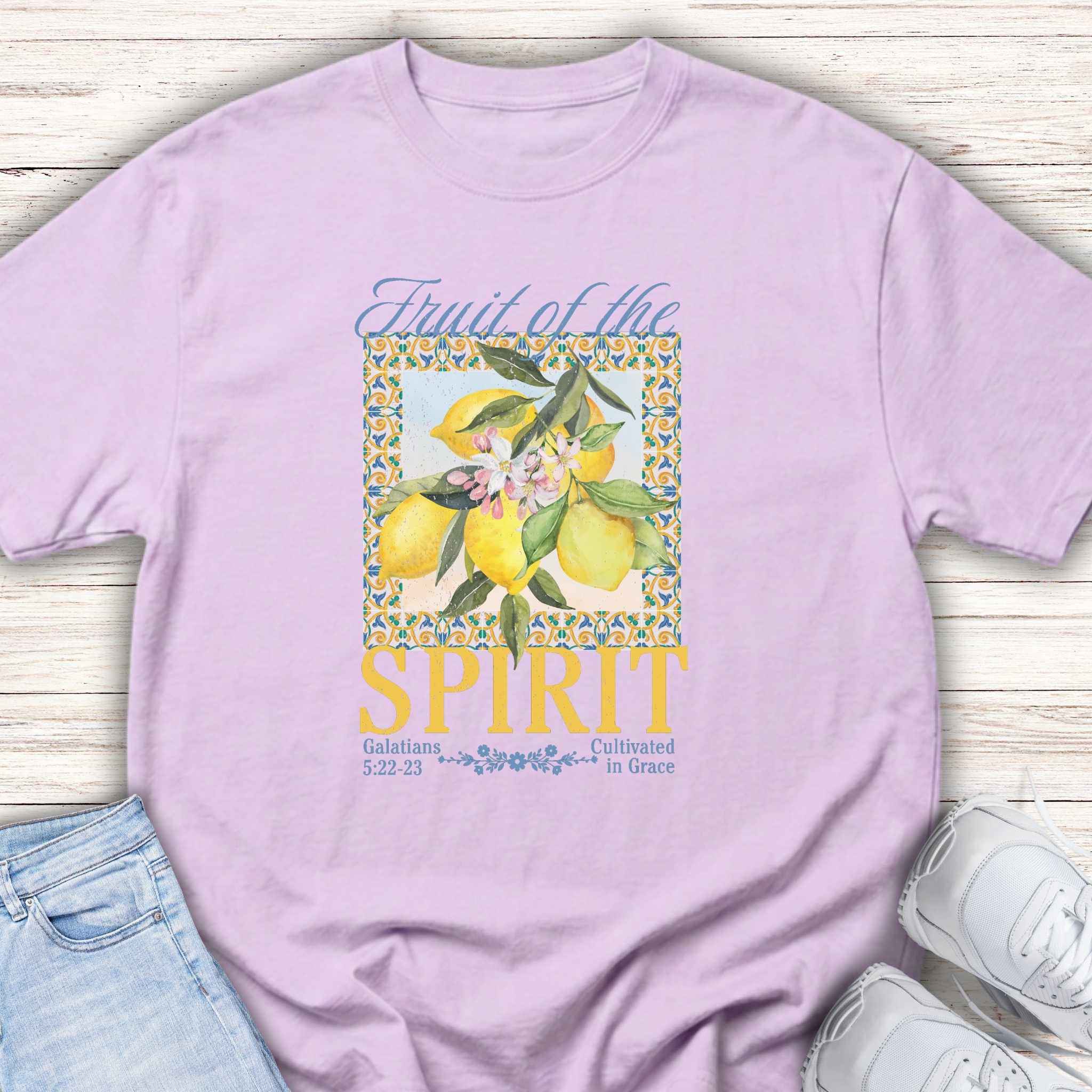 Youth Lemon Floral 'Fruit of the Spirit' Tee