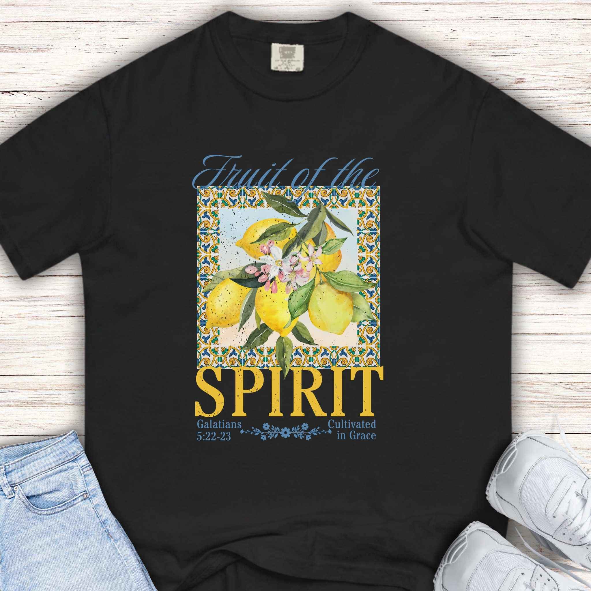 Youth Lemon Floral 'Fruit of the Spirit' Tee