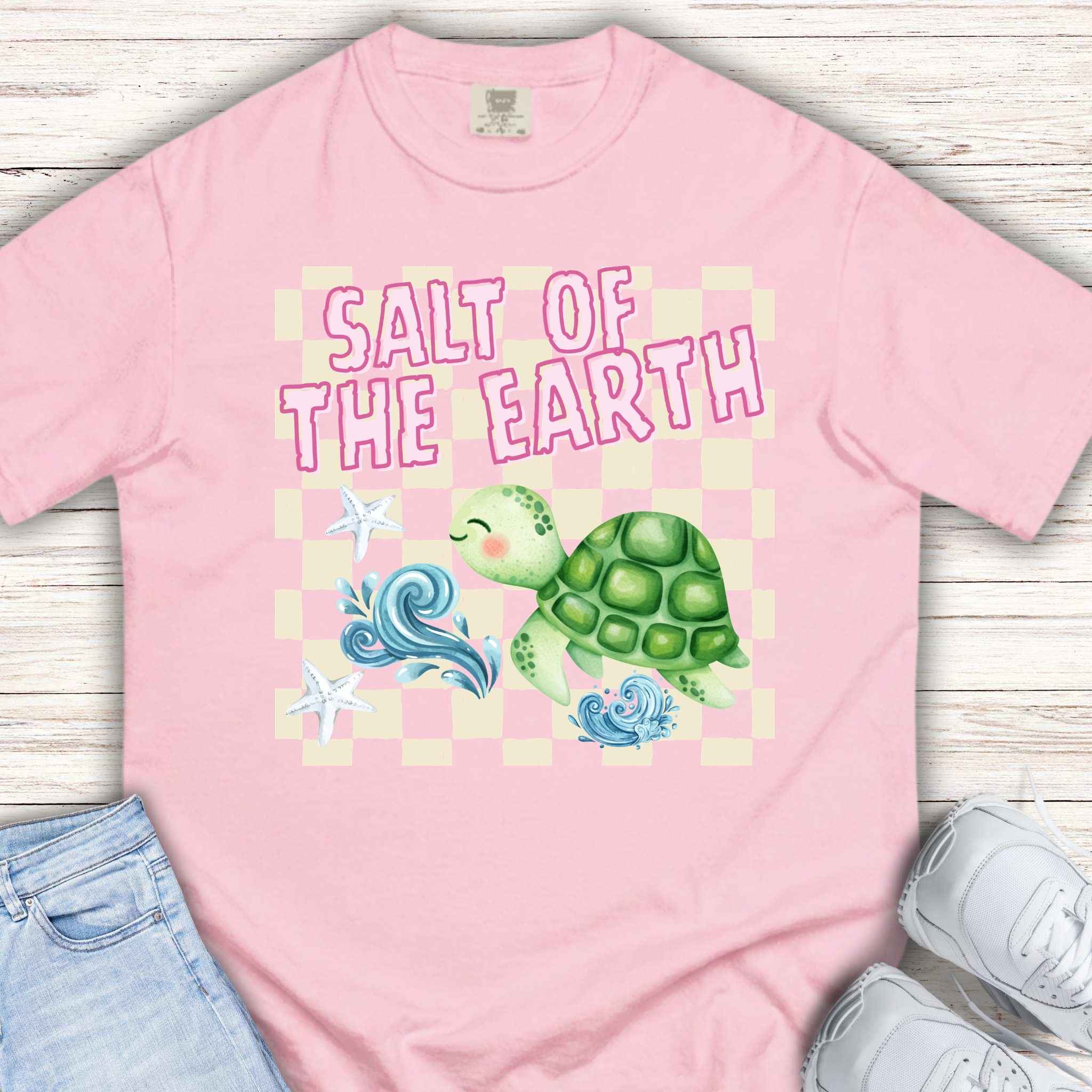 Youth Tee — "Salt of the Earth" Checkerboard Tee