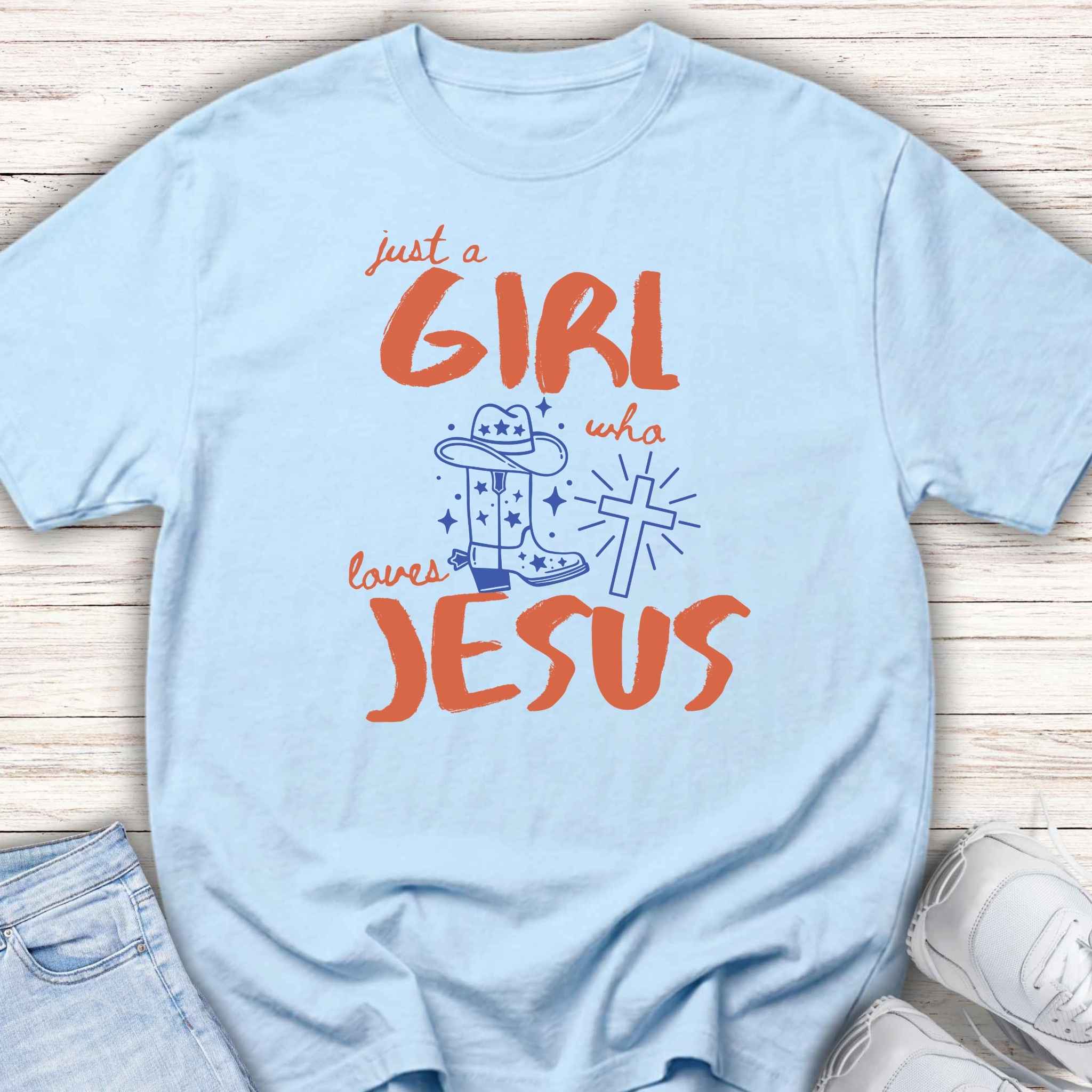 Girls Who Love Jesus Youth Tee — Cute Faith-Based Christian Shirt