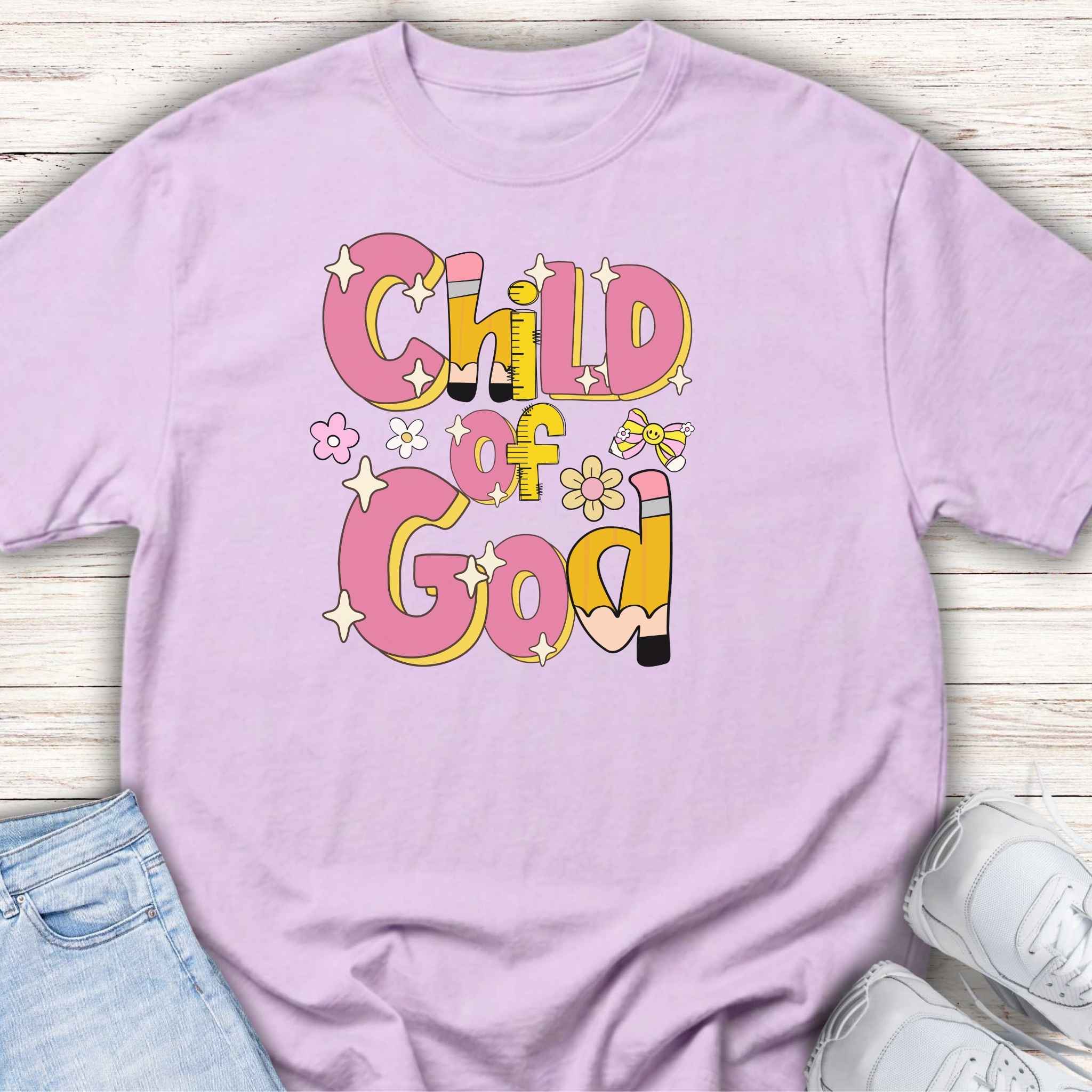 Child of God Youth Tee — Cute Floral Faith T-Shirt